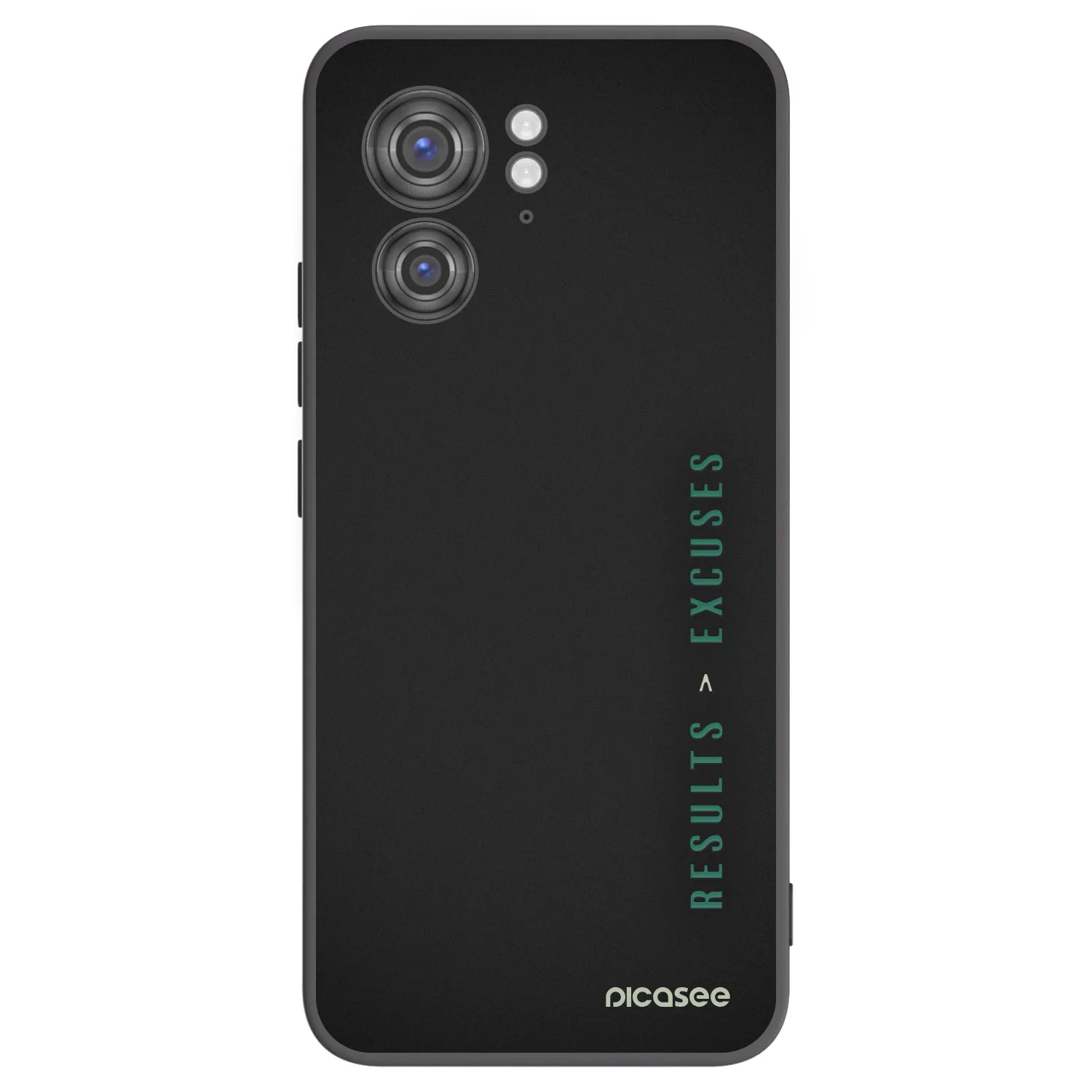 Picasee silikonowe czarne etui na Motorola Edge 40 - Results x Excuses