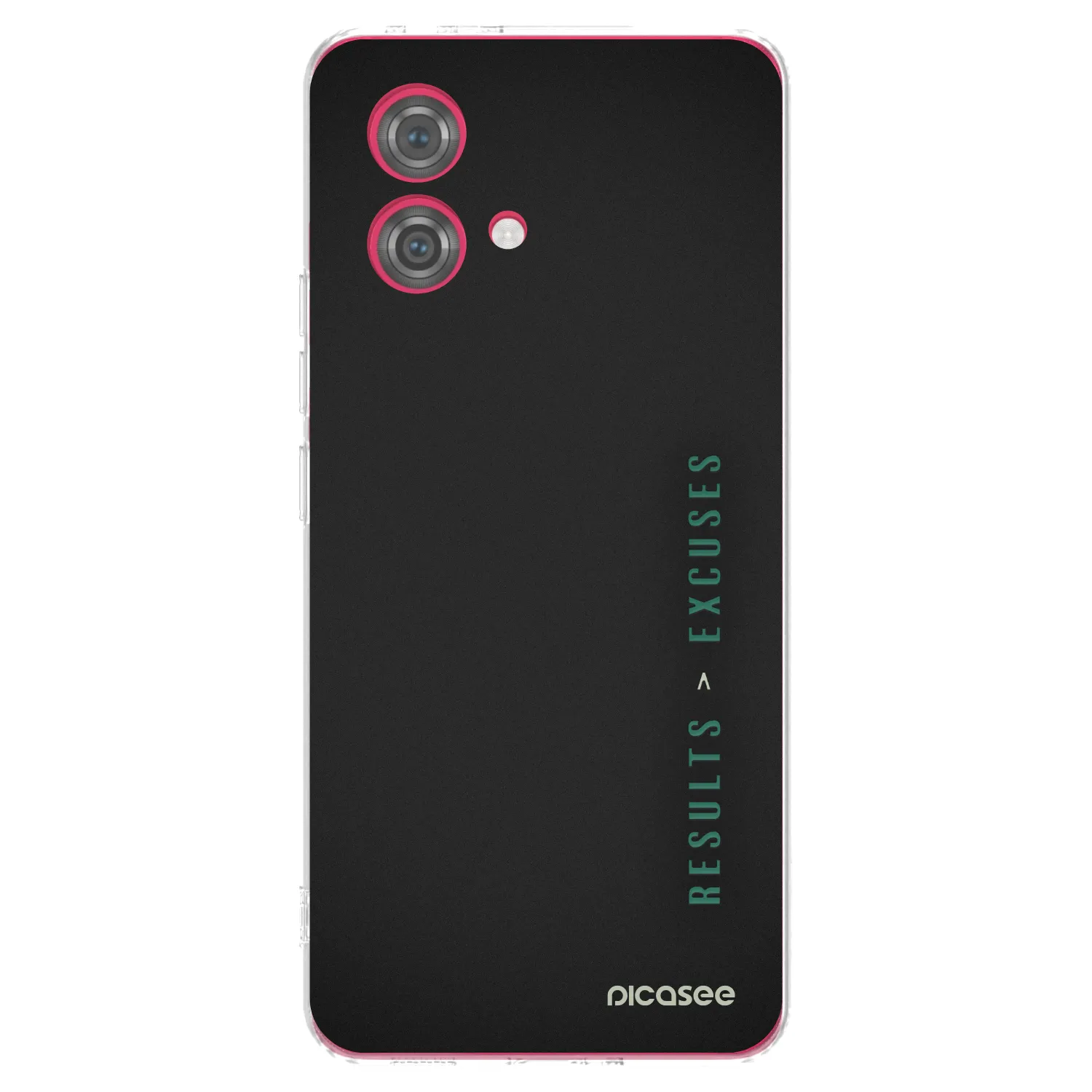 Picasee silikonowe przeźroczyste etui na Motorola Moto G84 5G - Results x Excuses