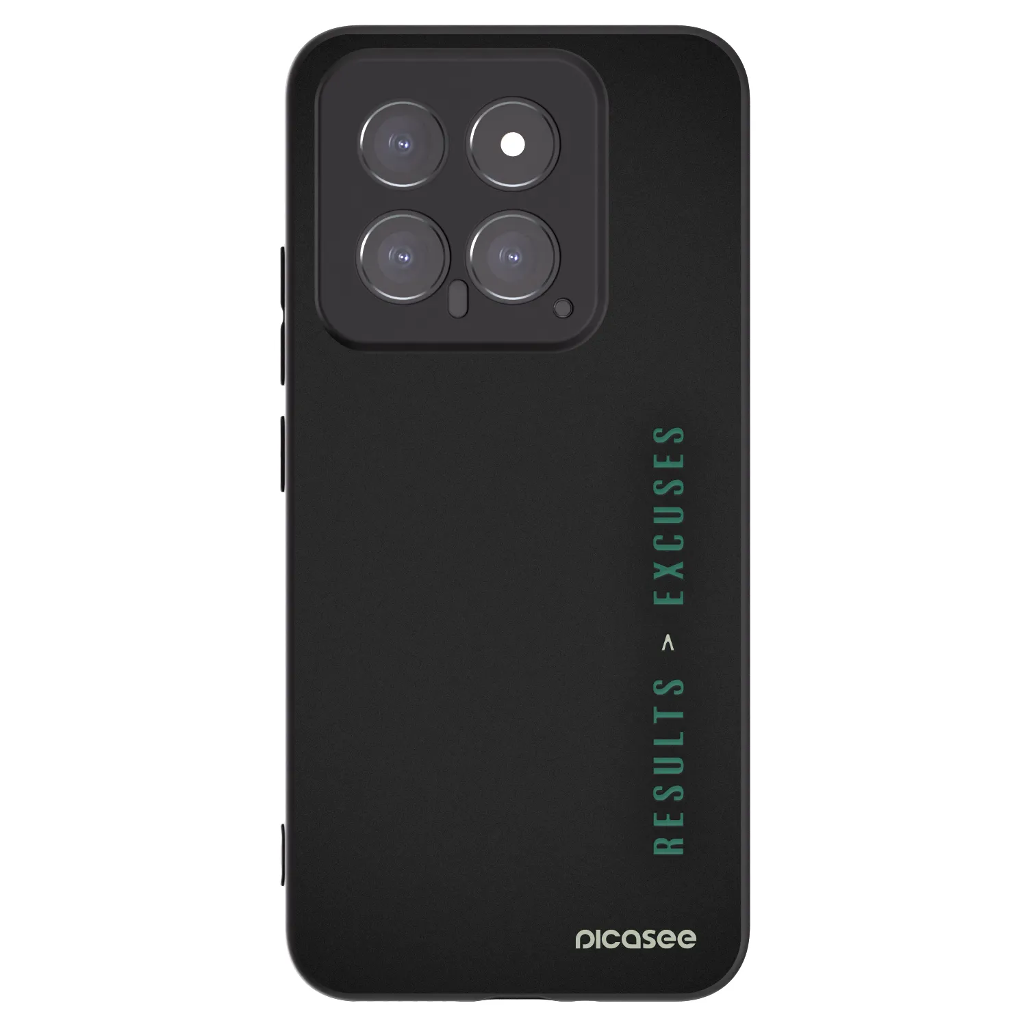 Picasee silikonowe czarne etui na Xiaomi 14 - Results x Excuses
