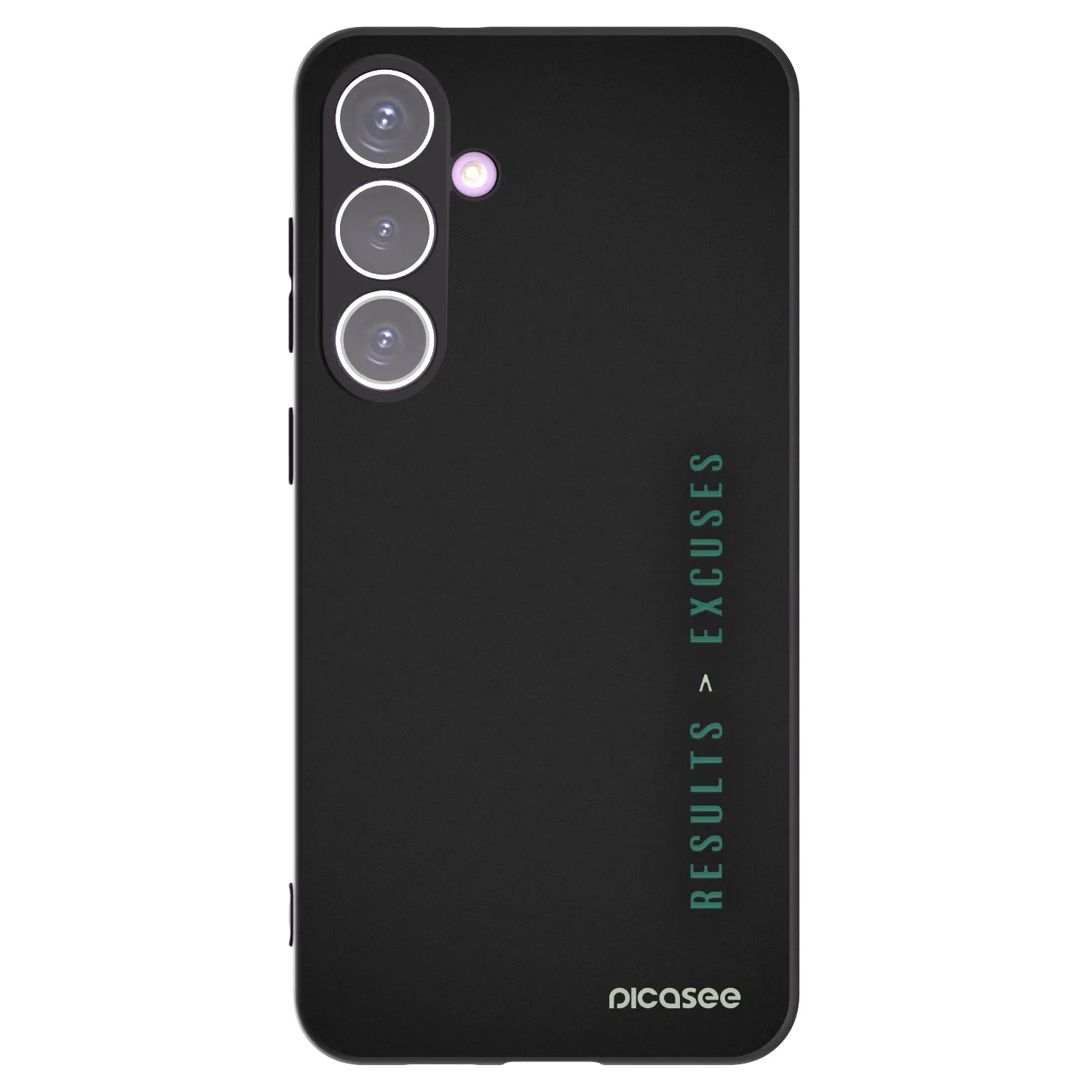 Picasee silikonowe czarne etui na Samsung Galaxy S24+ S926B 5G - Results x Excuses