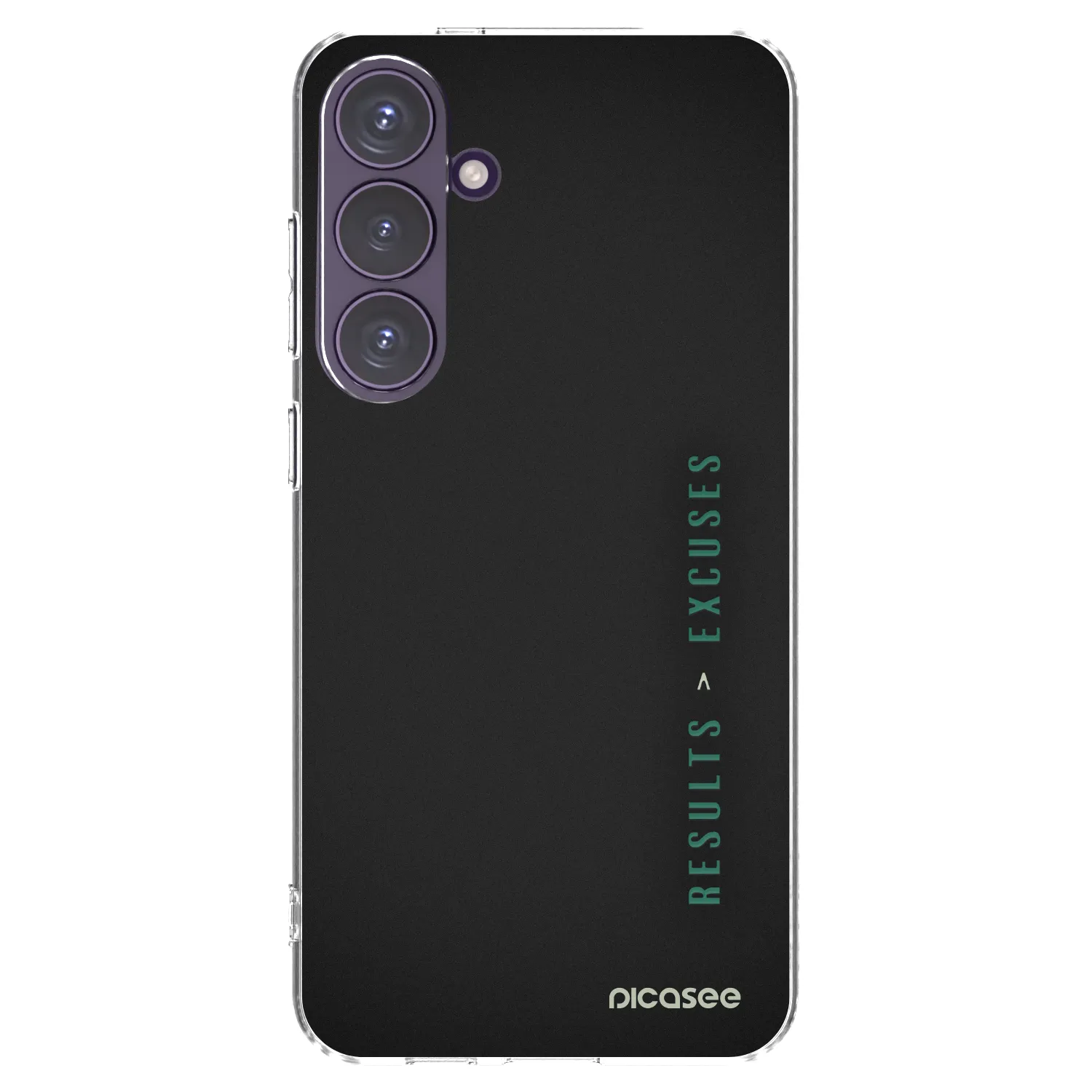 Picasee silikonowe przeźroczyste etui na Samsung Galaxy S24+ S926B 5G - Results x Excuses