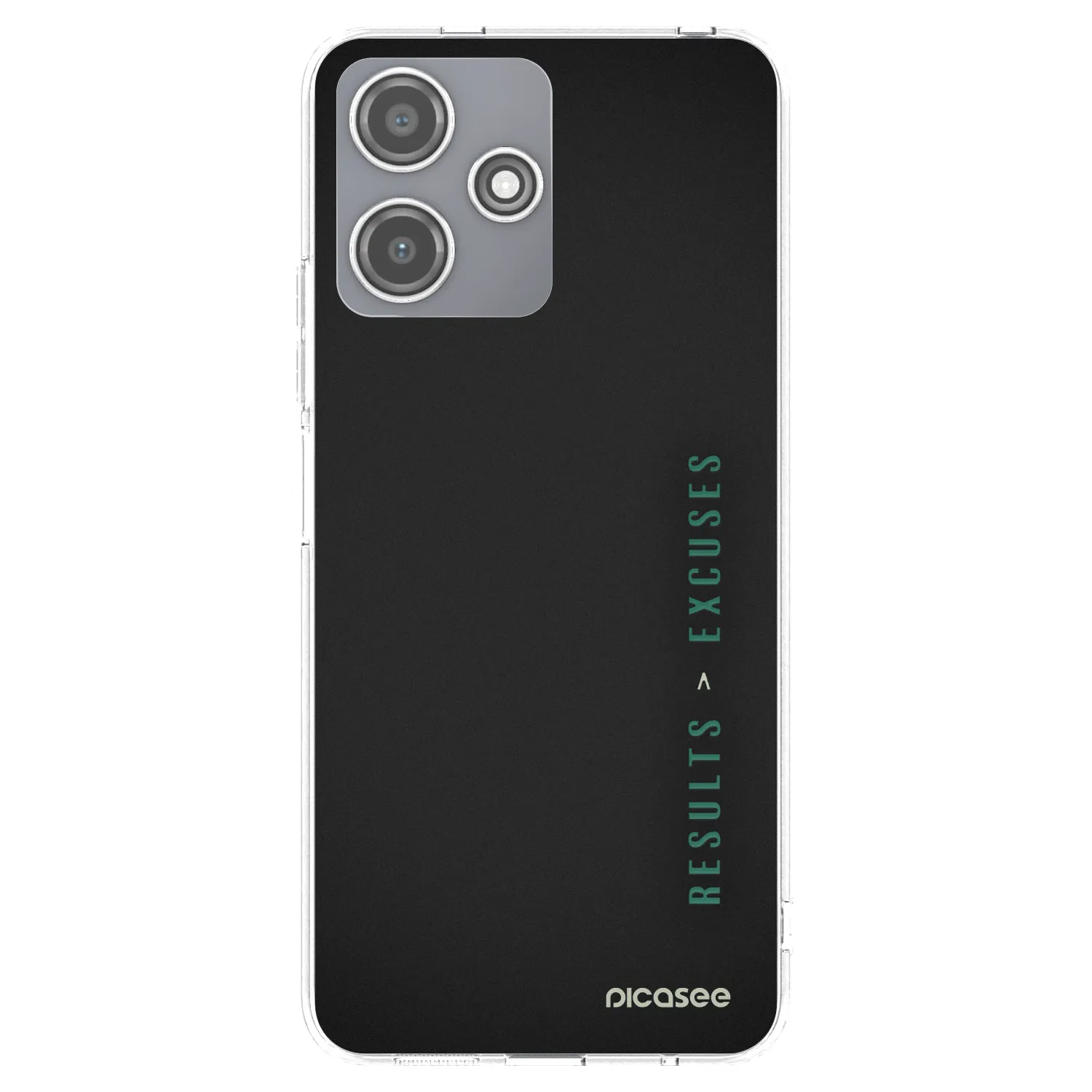 Picasee silikonowe przeźroczyste etui na Xiaomi Redmi 12 5G - Results x Excuses