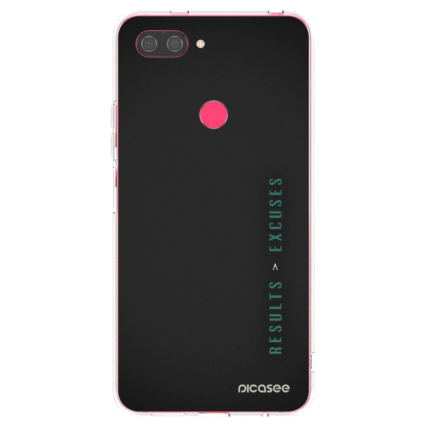 Picasee silikonowe przeźroczyste etui na Xiaomi Mi 8 Lite - Results x Excuses