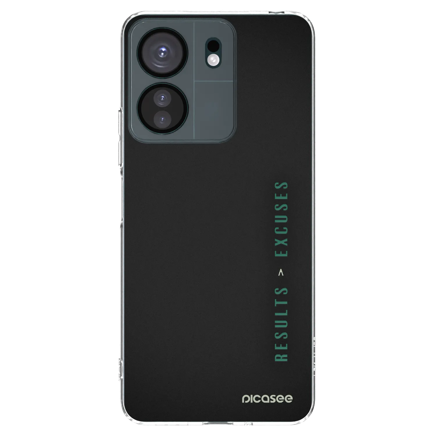 Picasee silikonowe przeźroczyste etui na Xiaomi Redmi 13C 4G - Results x Excuses