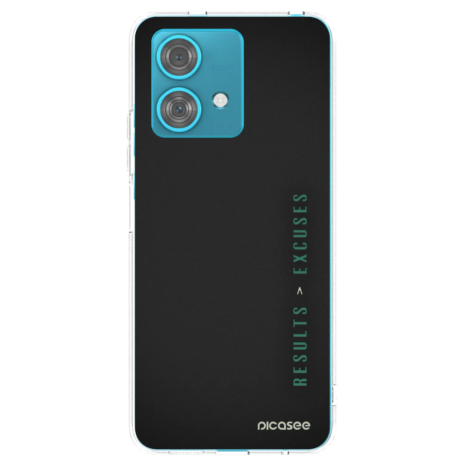 Picasee silikonowe przeźroczyste etui na Motorola Edge 40 Neo - Results x Excuses