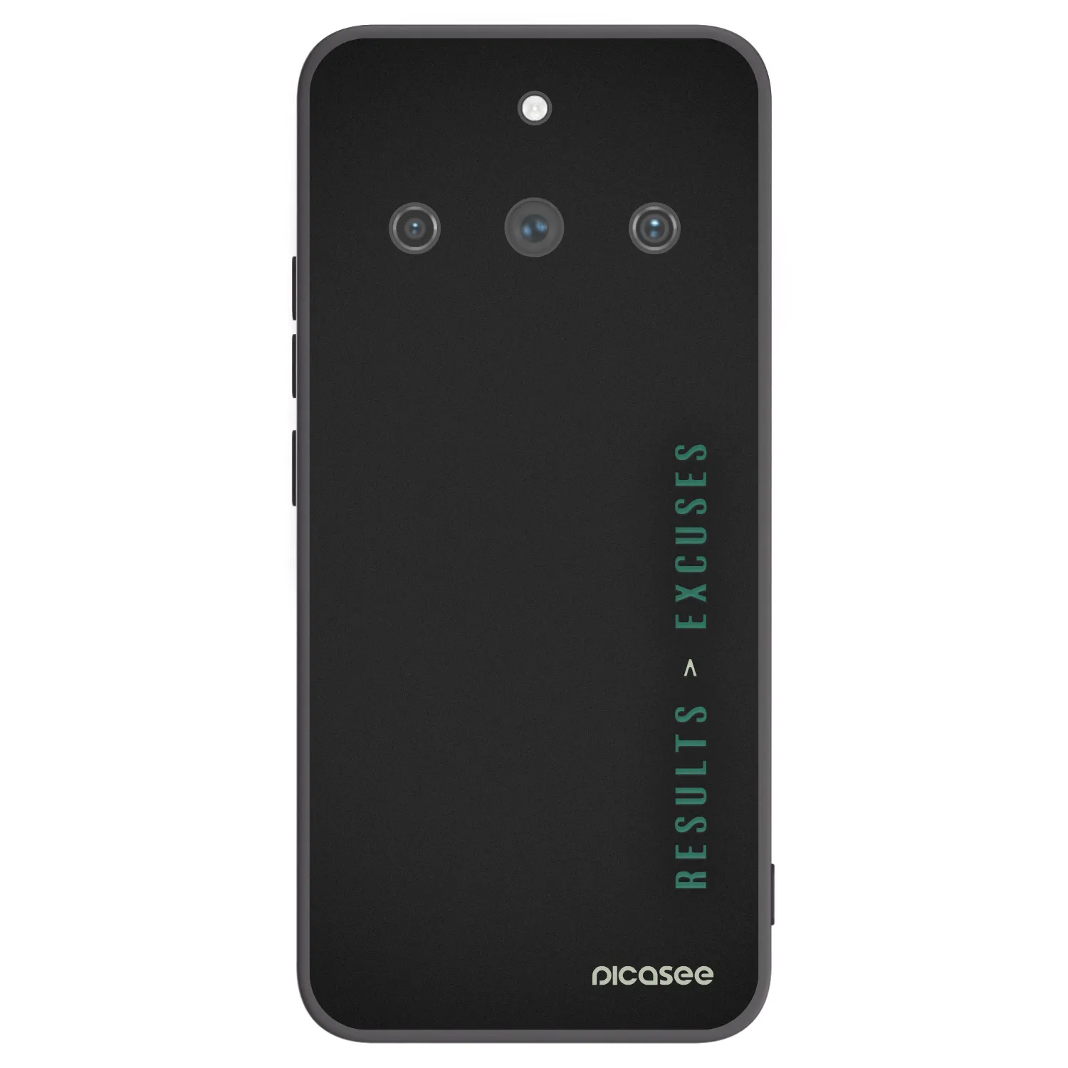 Picasee silikonowe czarne etui na Realme 11 Pro+ - Results x Excuses
