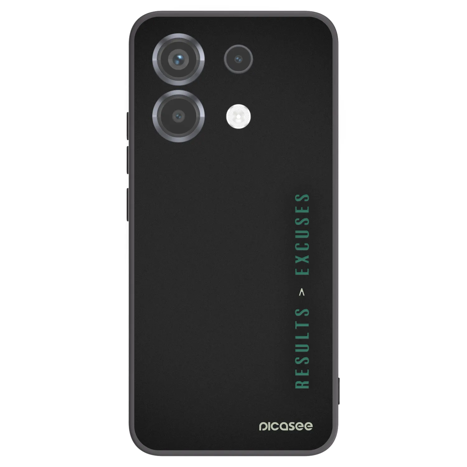 Picasee silikonowe czarne etui na Xiaomi Poco X6 - Results x Excuses