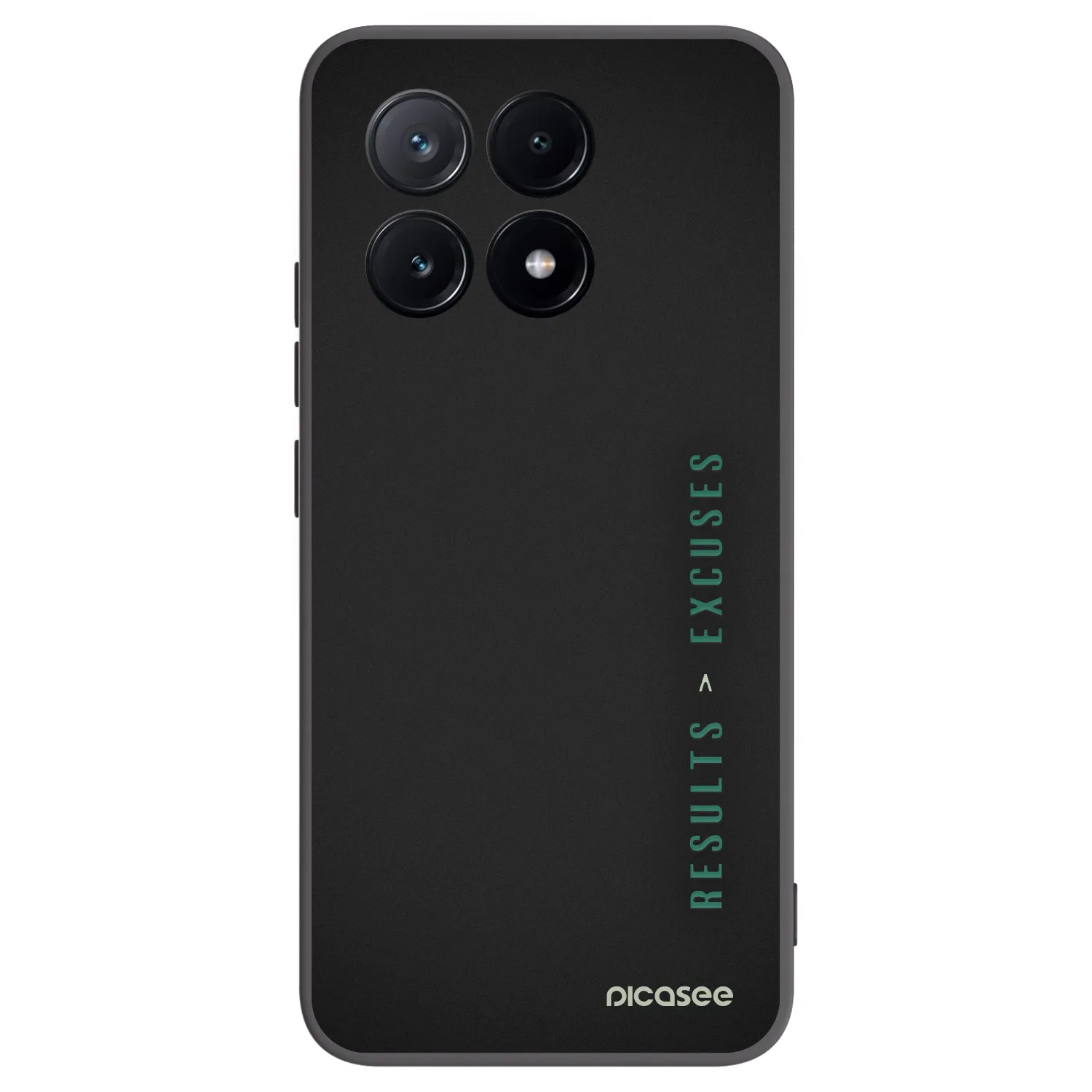 Picasee silikonowe czarne etui na Xiaomi Poco X6 Pro - Results x Excuses