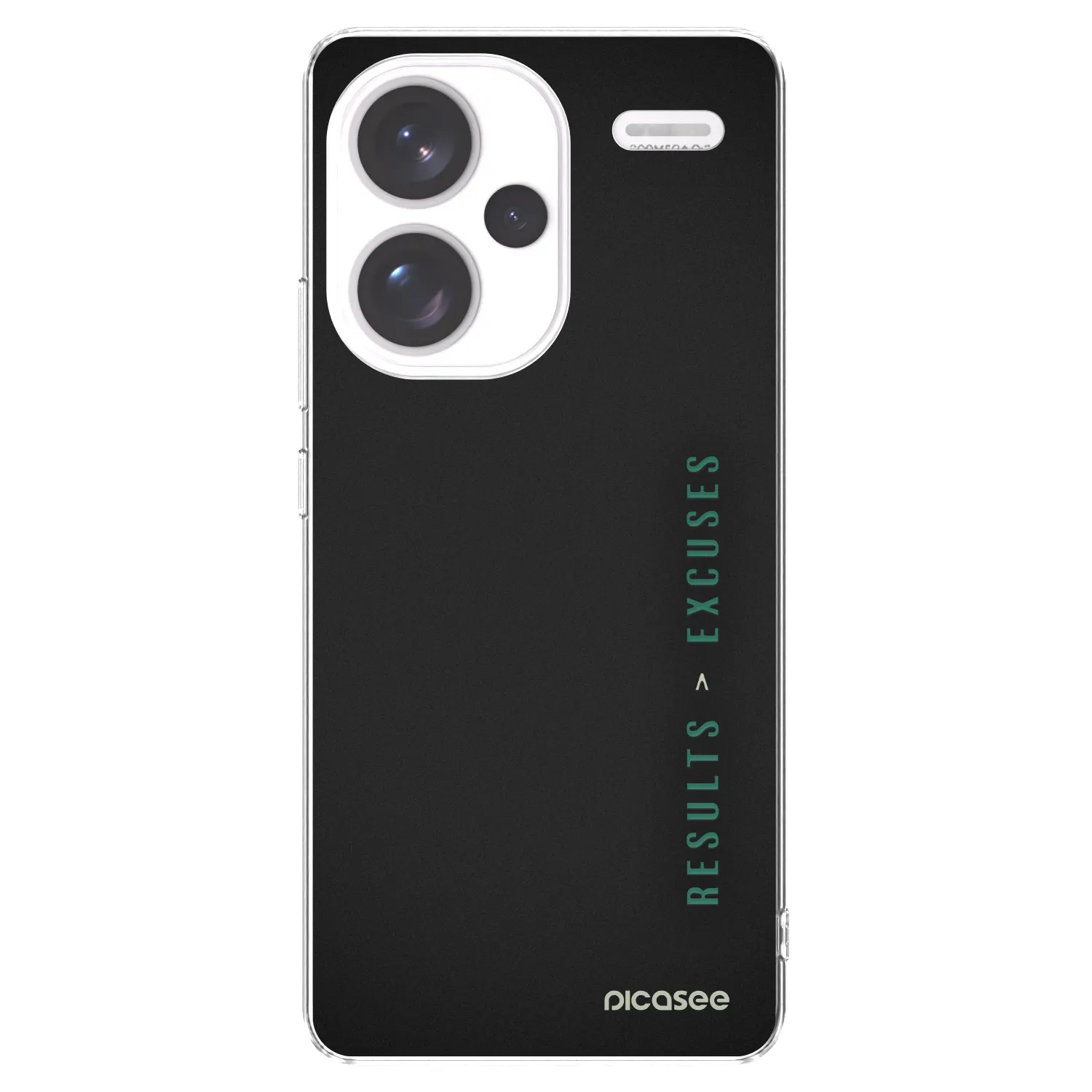 Picasee silikonowe przeźroczyste etui na Xiaomi Redmi Note 13 Pro+ 5G - Results x Excuses