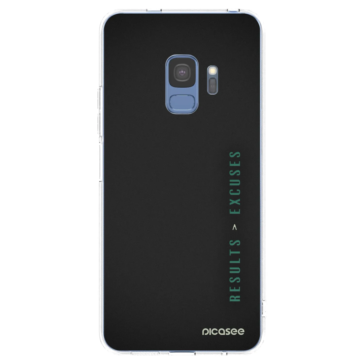 Picasee silikonowe przeźroczyste etui na Samsung Galaxy S9 G960F - Results x Excuses