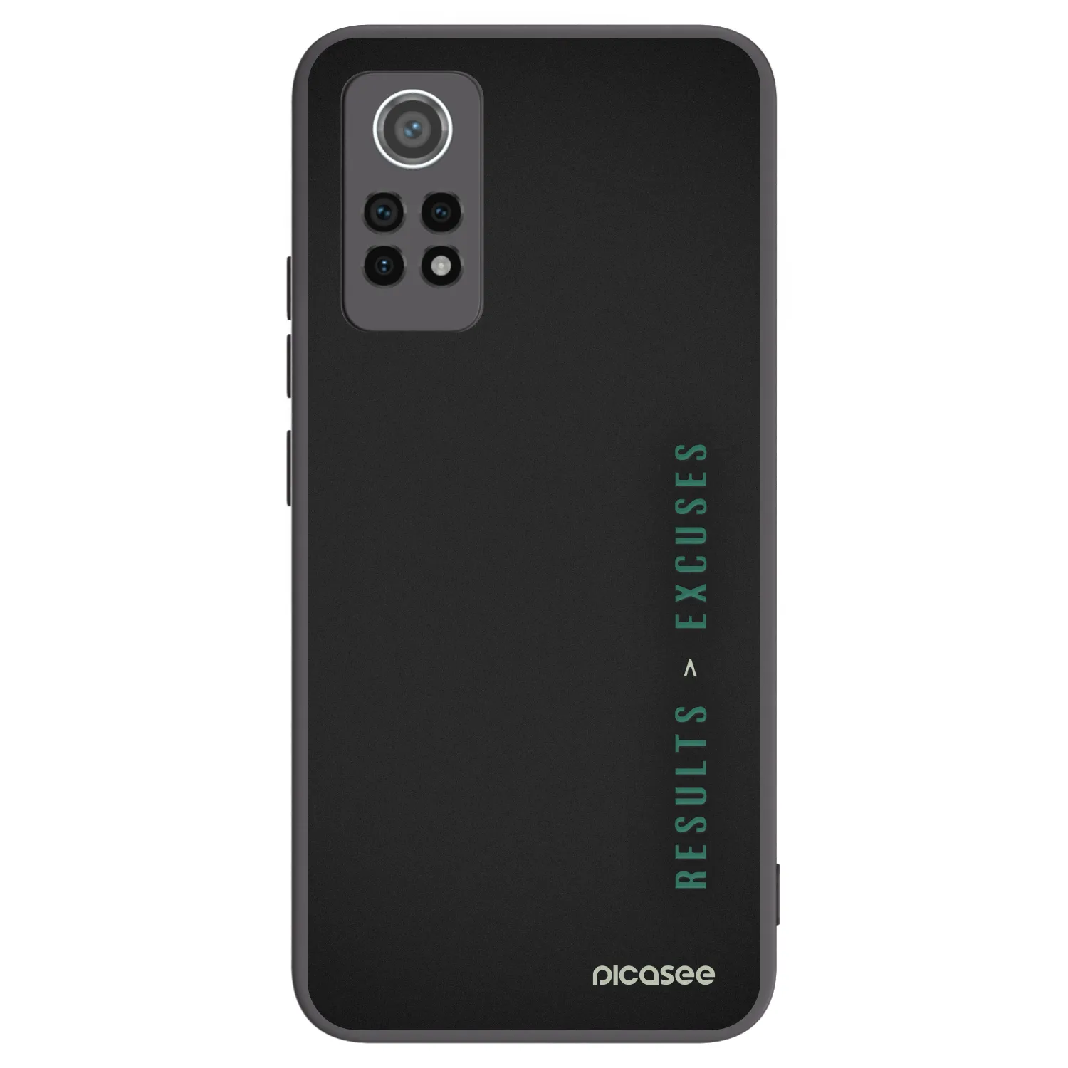 Picasee silikonowe czarne etui na Xiaomi Redmi Note 12 Pro 4G - Results x Excuses