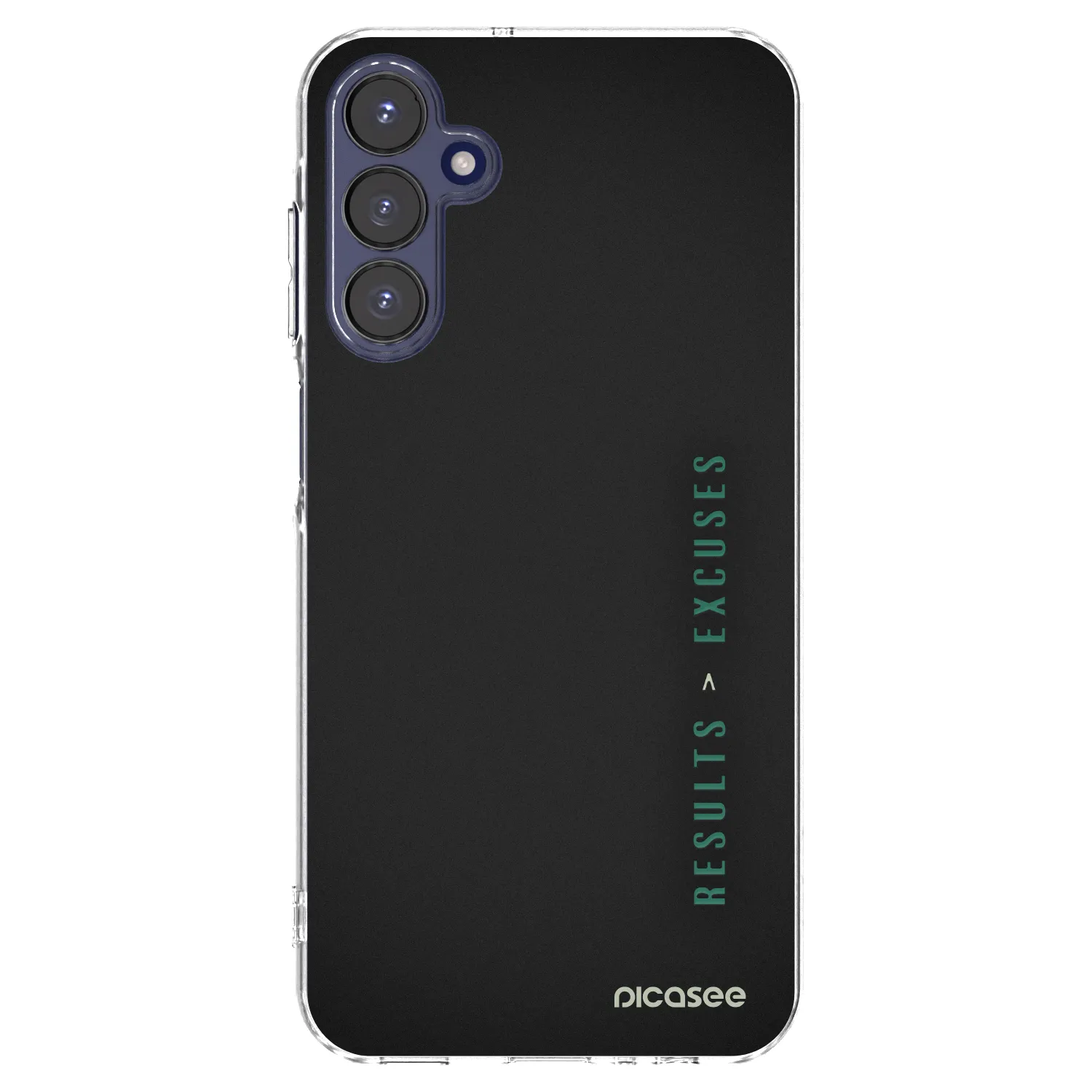 Picasee silikonowe przeźroczyste etui na Samsung Galaxy A15 A155F 4G - Results x Excuses