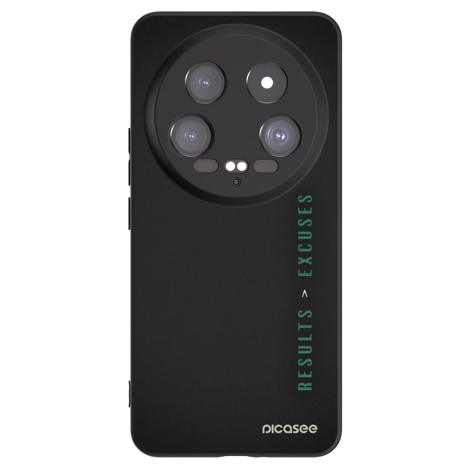 Picasee silikonowe czarne etui na Xiaomi 14 Ultra - Results x Excuses