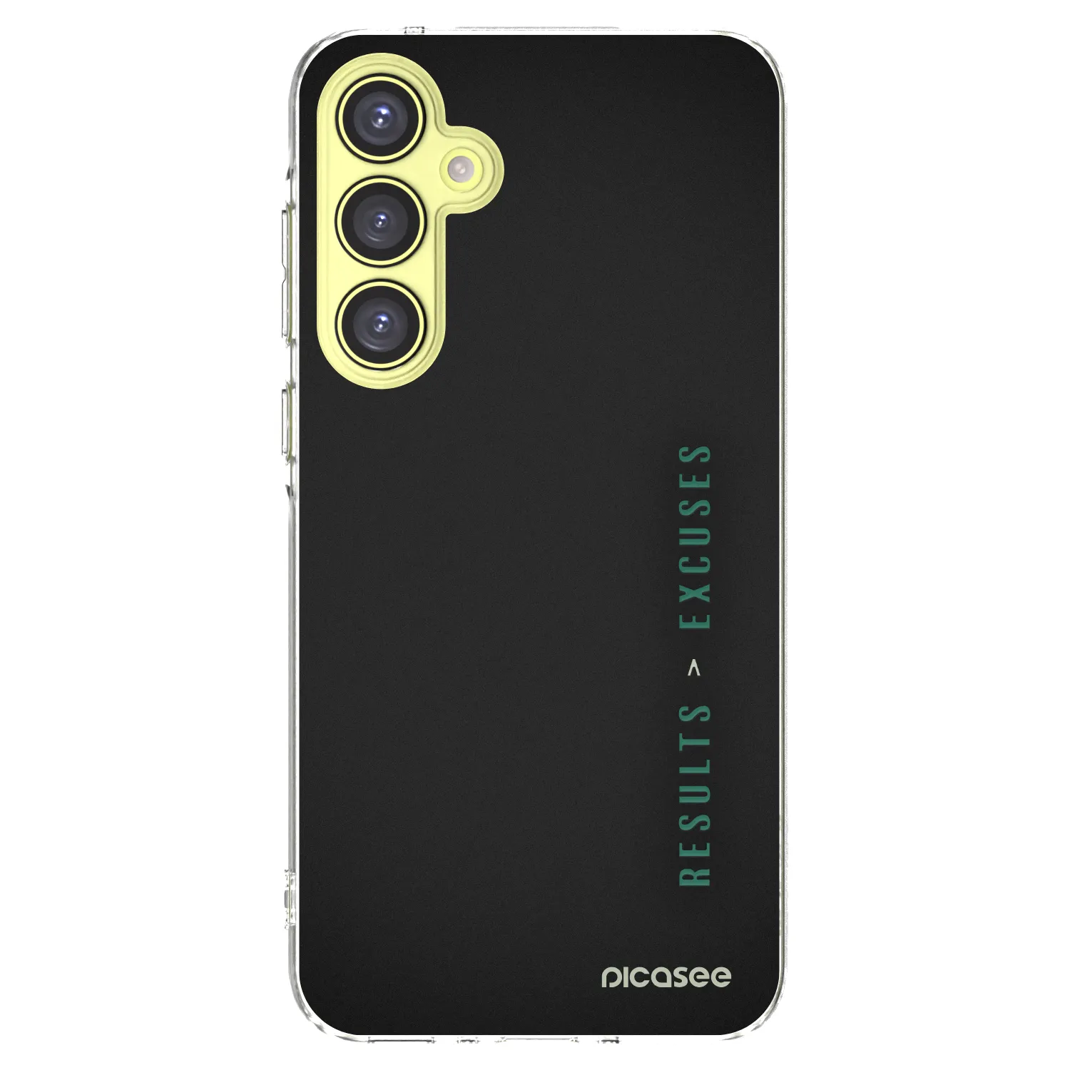 Picasee silikonowe przeźroczyste etui na Samsung Galaxy A35 5G A356B - Results x Excuses