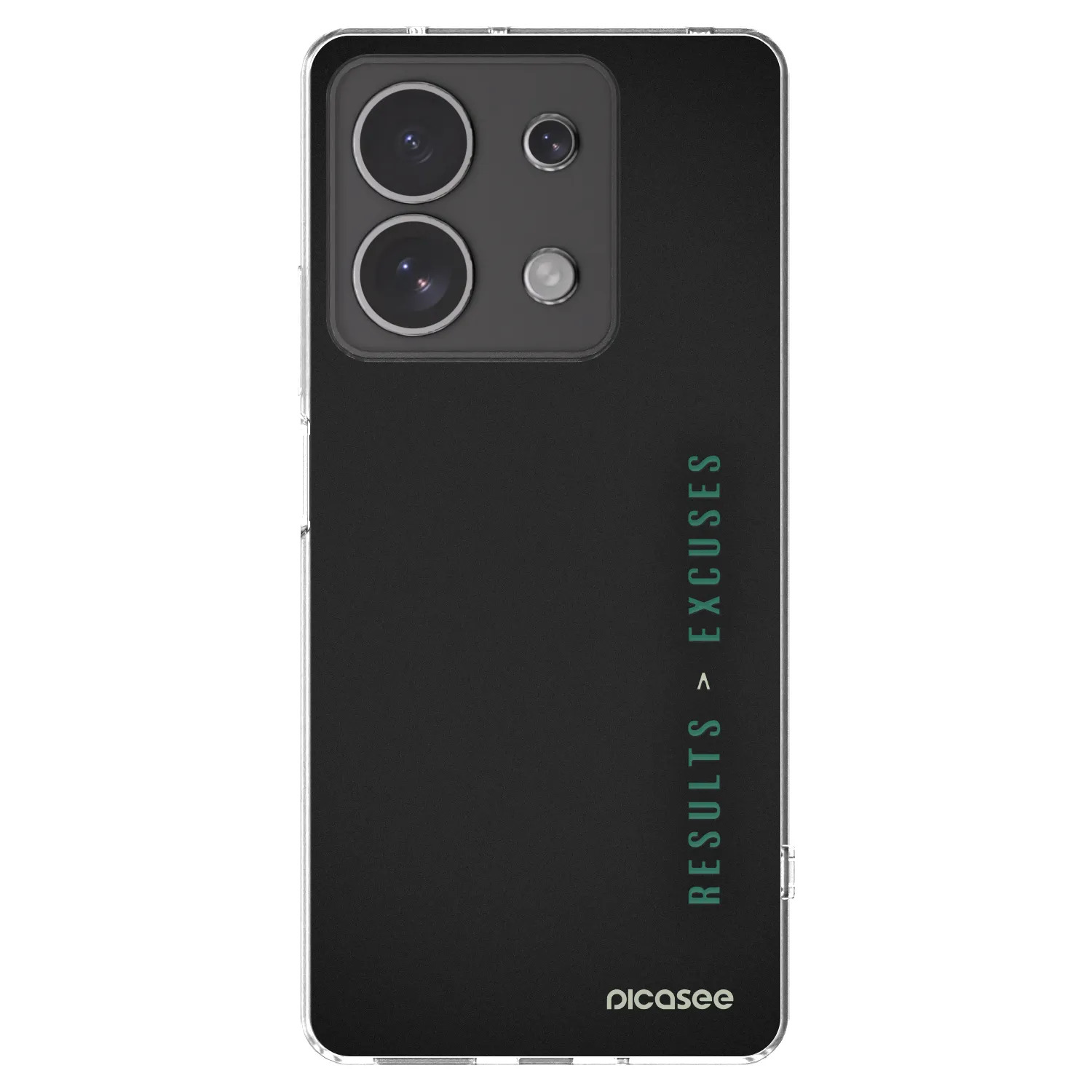 Picasee silikonowe przeźroczyste etui na Xiaomi Redmi Note 13 4G - Results x Excuses