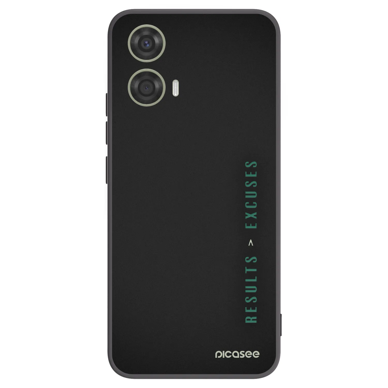 Picasee silikonowe czarne etui na Motorola Moto G24 - Results x Excuses