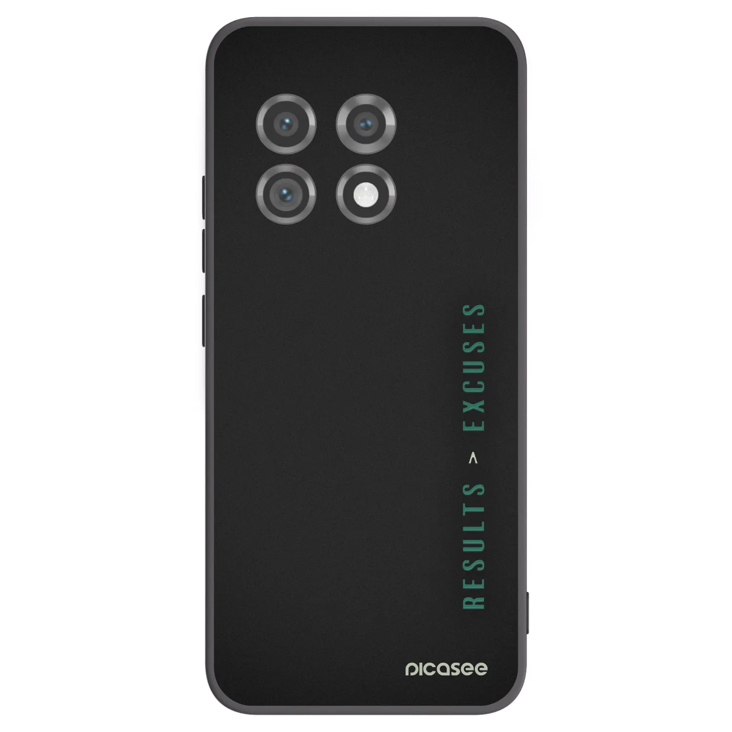 Picasee silikonowe czarne etui na OnePlus 11 5G - Results x Excuses