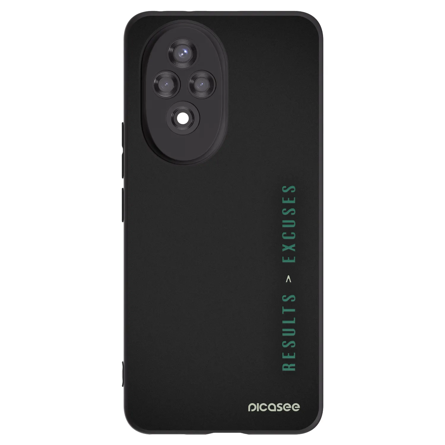 Picasee silikonowe czarne etui na Honor 200 Pro 5G - Results x Excuses