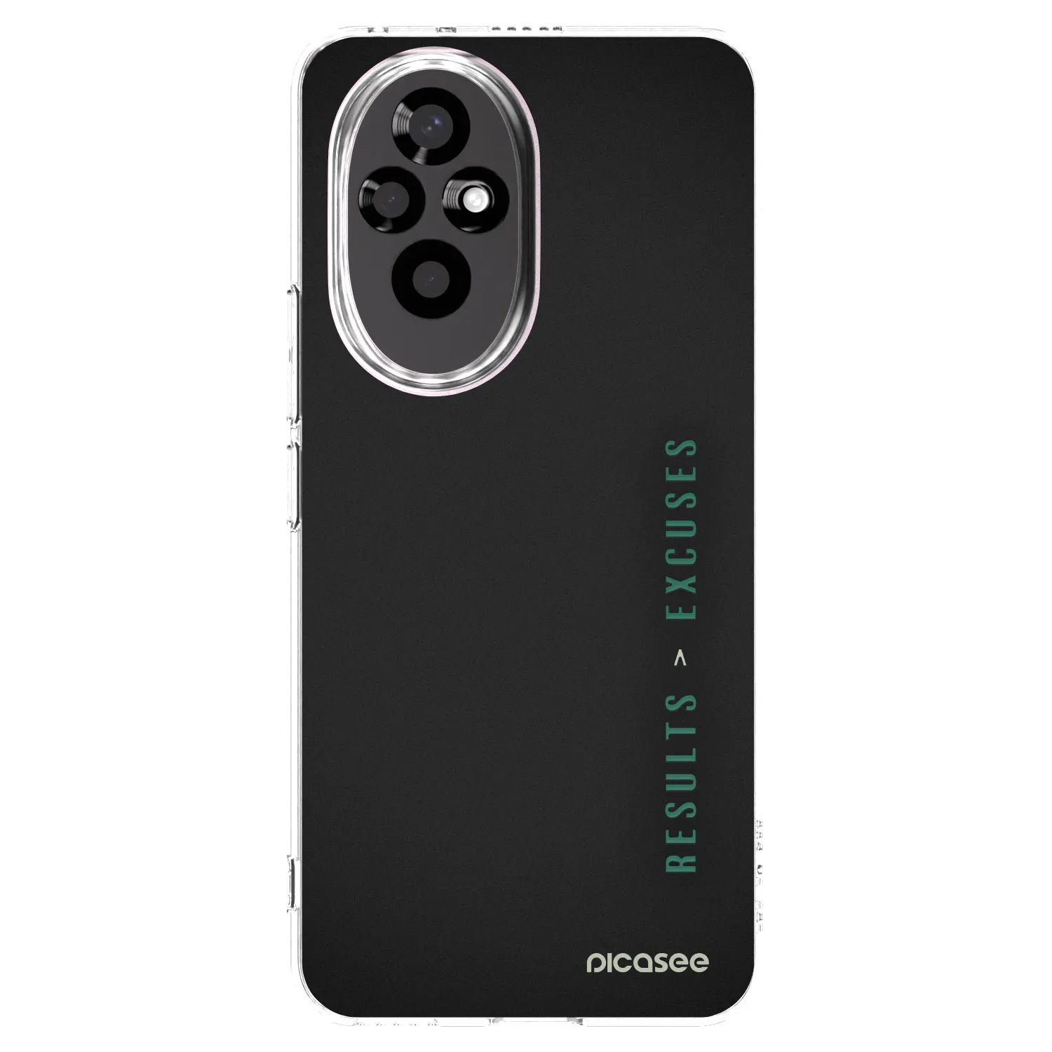 Picasee silikonowe przeźroczyste etui na Honor 200 Pro 5G - Results x Excuses