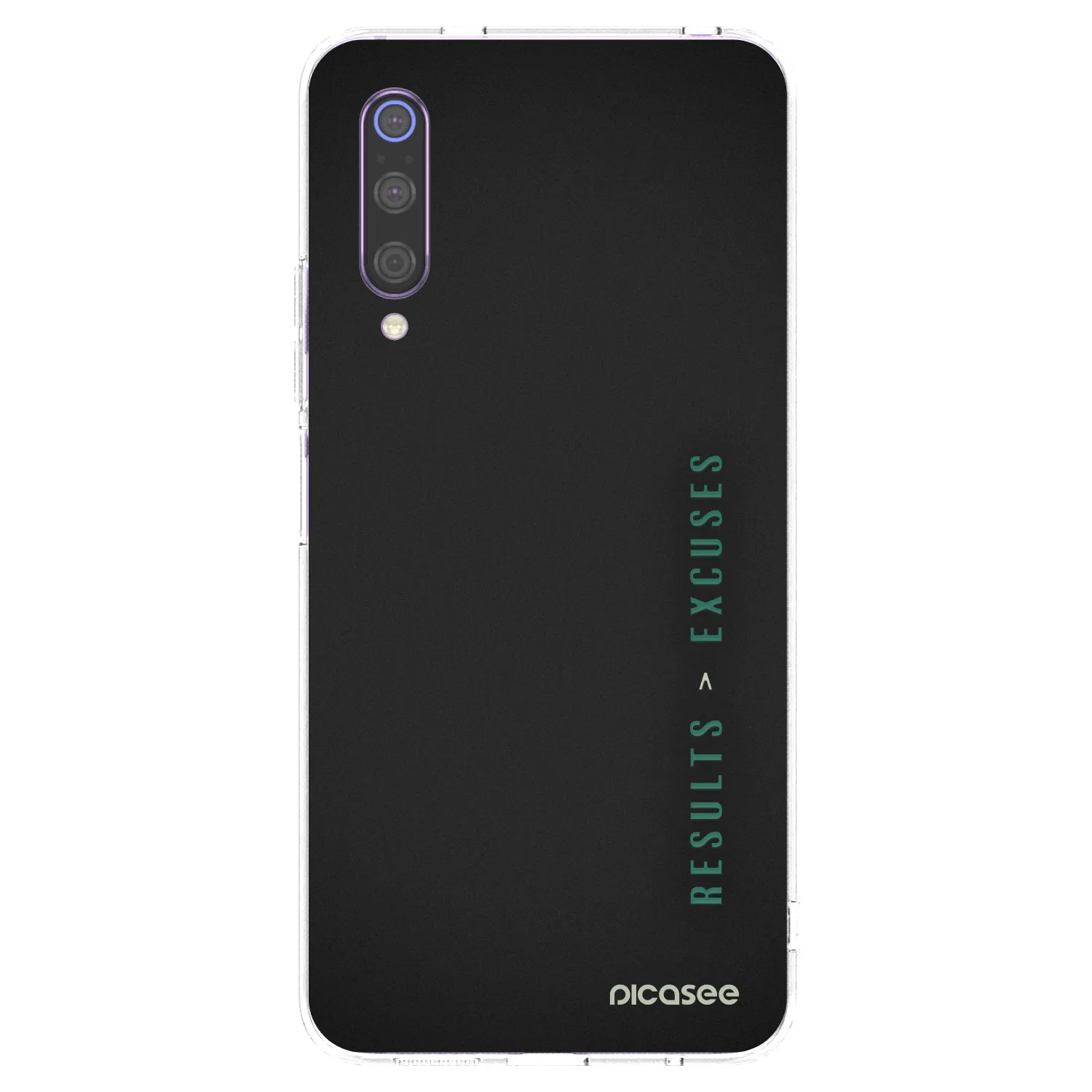 Picasee silikonowe przeźroczyste etui na Xiaomi Mi 9 - Results x Excuses