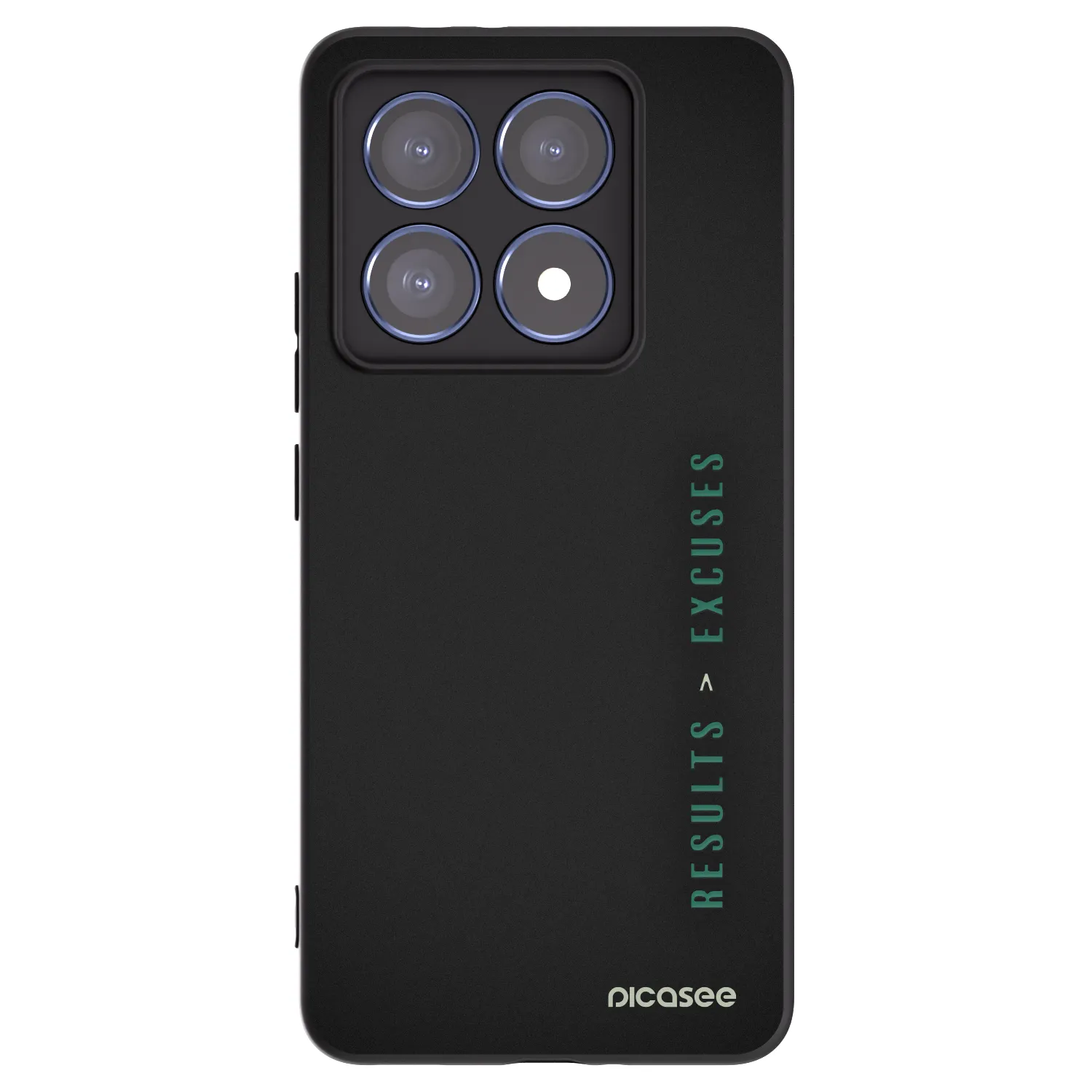 Picasee silikonowe czarne etui na Xiaomi 14T Pro - Results x Excuses
