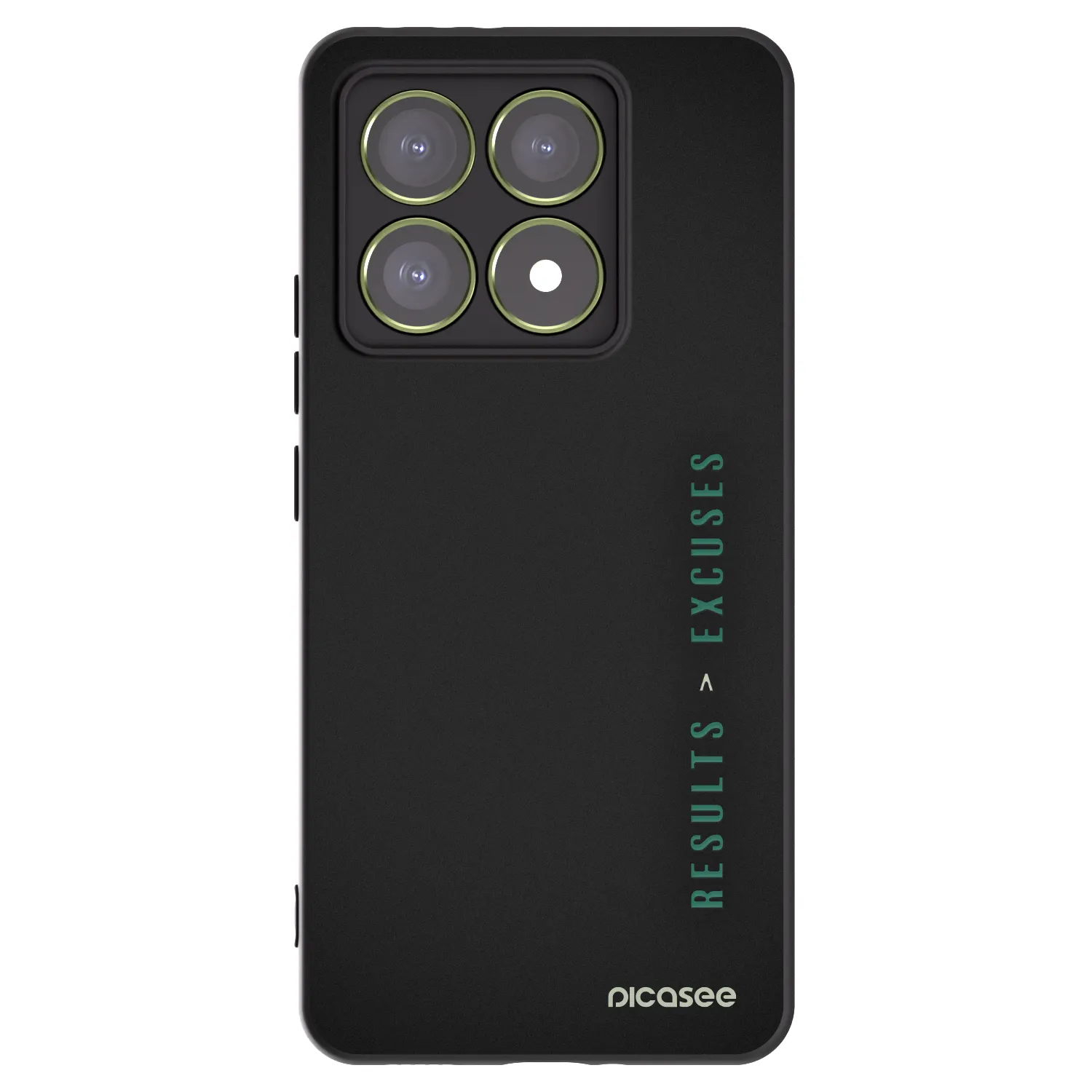 Picasee silikonowe czarne etui na Xiaomi 14T - Results x Excuses