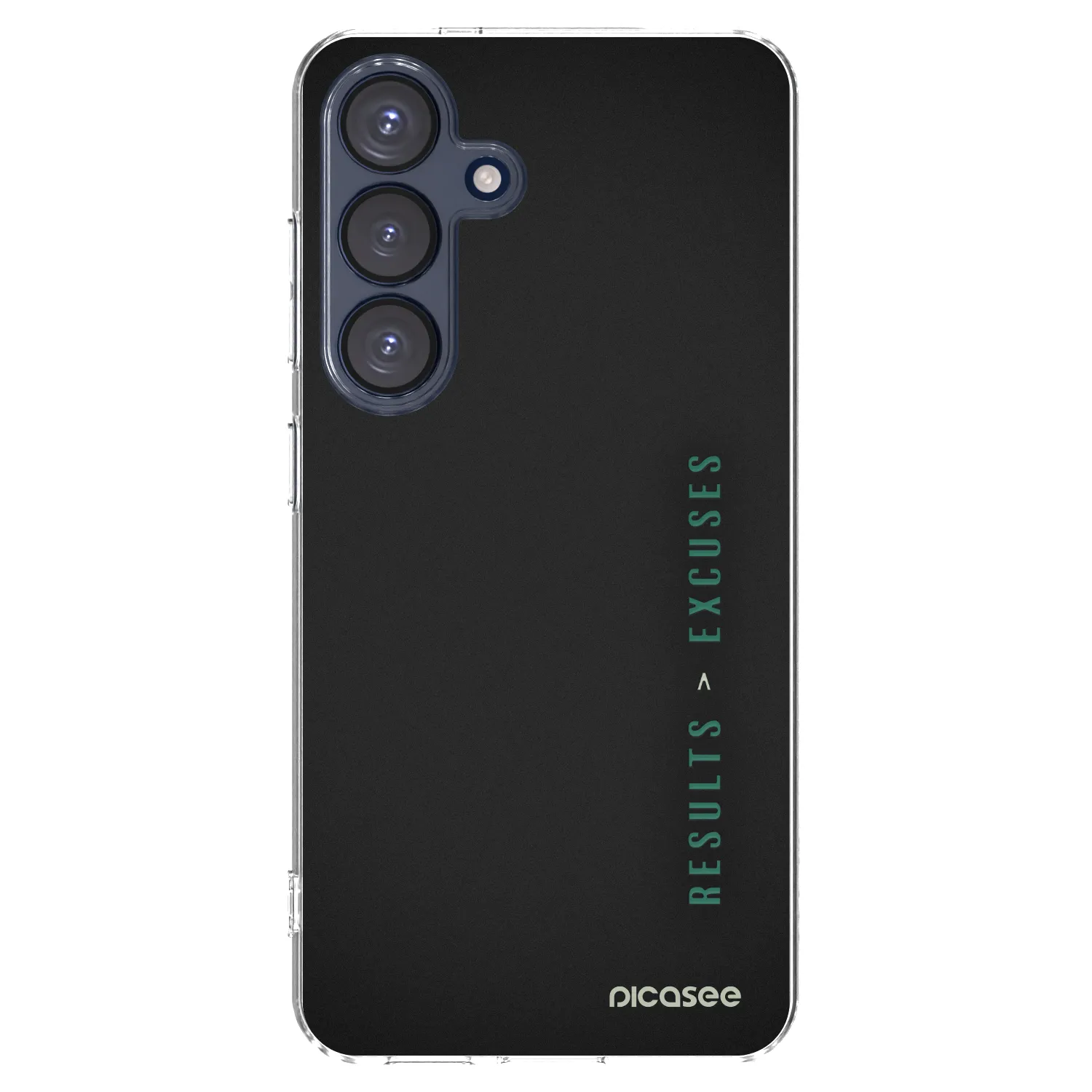 Picasee silikonowe przeźroczyste etui na Samsung Galaxy S25 5G - Results x Excuses