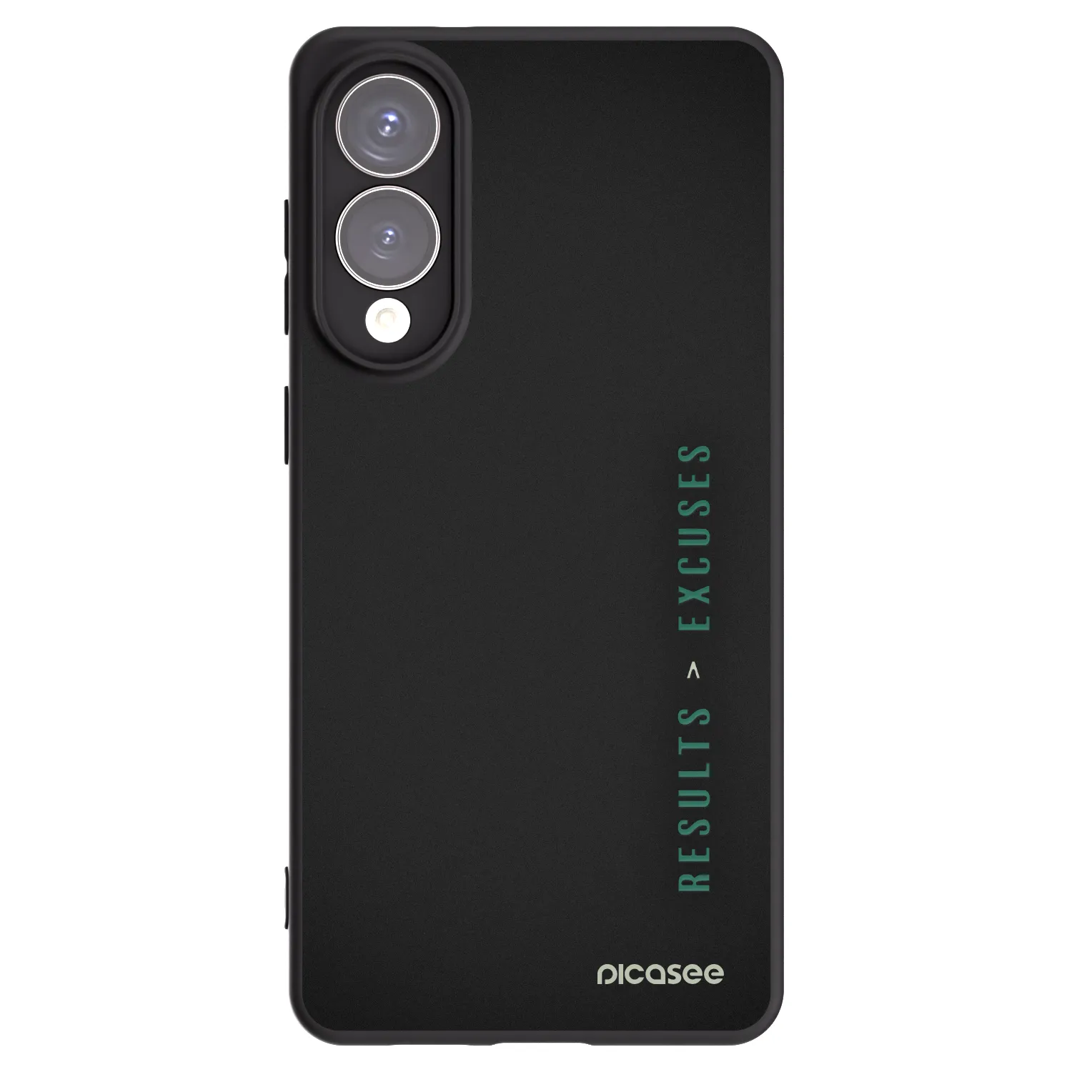 Picasee silikonowe czarne etui na Samsung Galaxy S25 Edge 5G - Results x Excuses