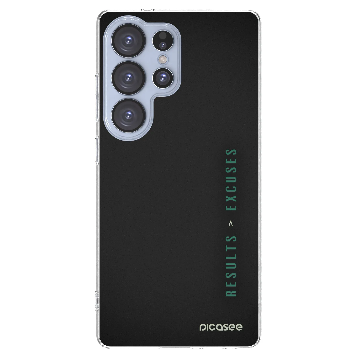 Picasee silikonowe przeźroczyste etui na Samsung Galaxy S25 Ultra 5G - Results x Excuses