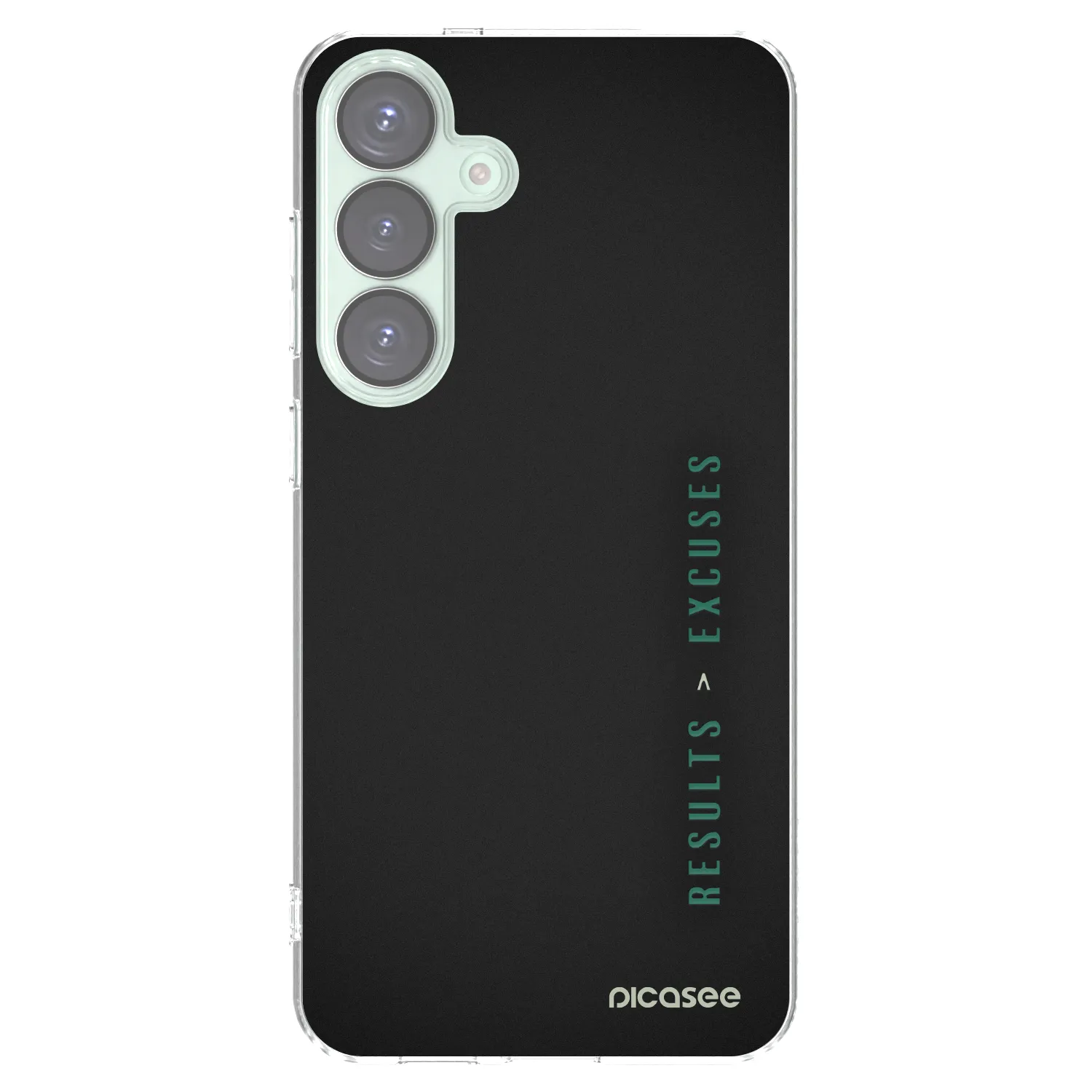Picasee silikonowe przeźroczyste etui na Samsung Galaxy S25+ 5G - Results x Excuses