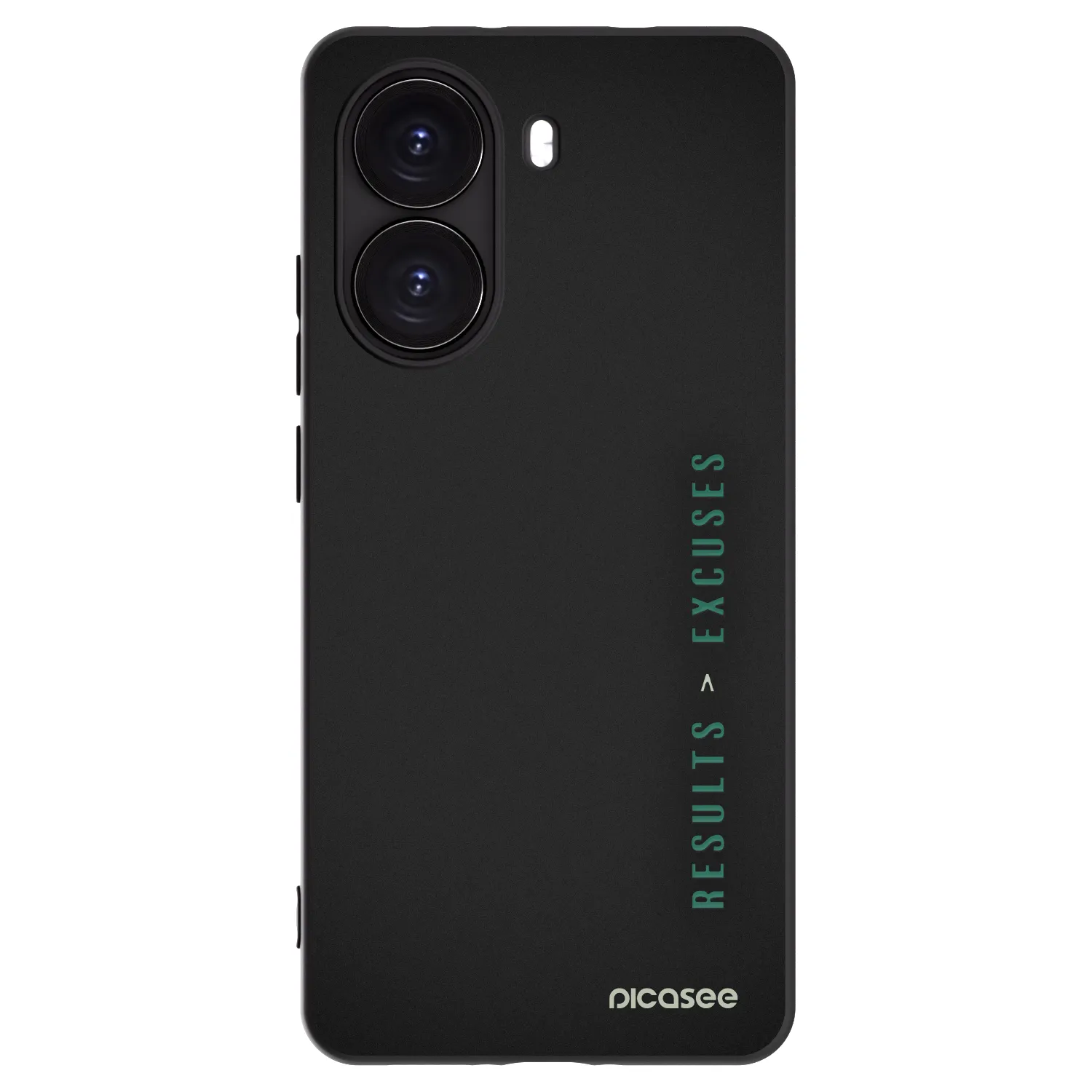 Picasee silikonowe czarne etui na Xiaomi Poco X7 Pro 5G - Results x Excuses