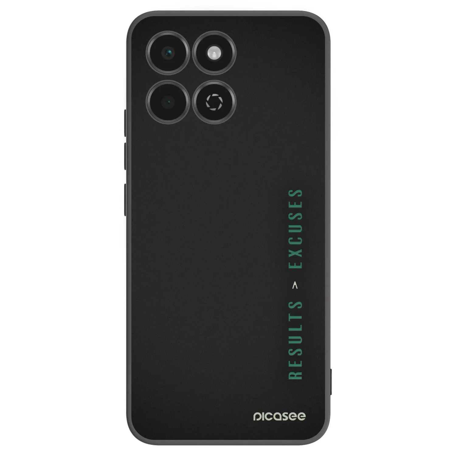 Picasee silikonowe czarne etui na Honor 200 Smart 5G - Results x Excuses