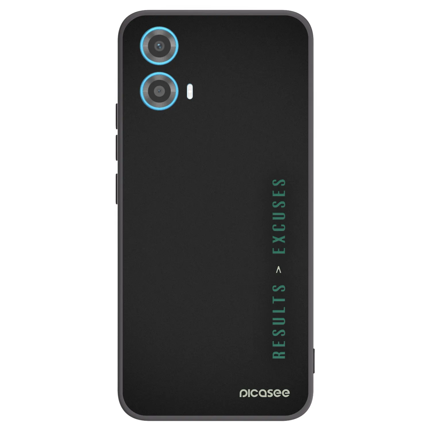 Picasee silikonowe czarne etui na Motorola Moto G34 5G - Results x Excuses