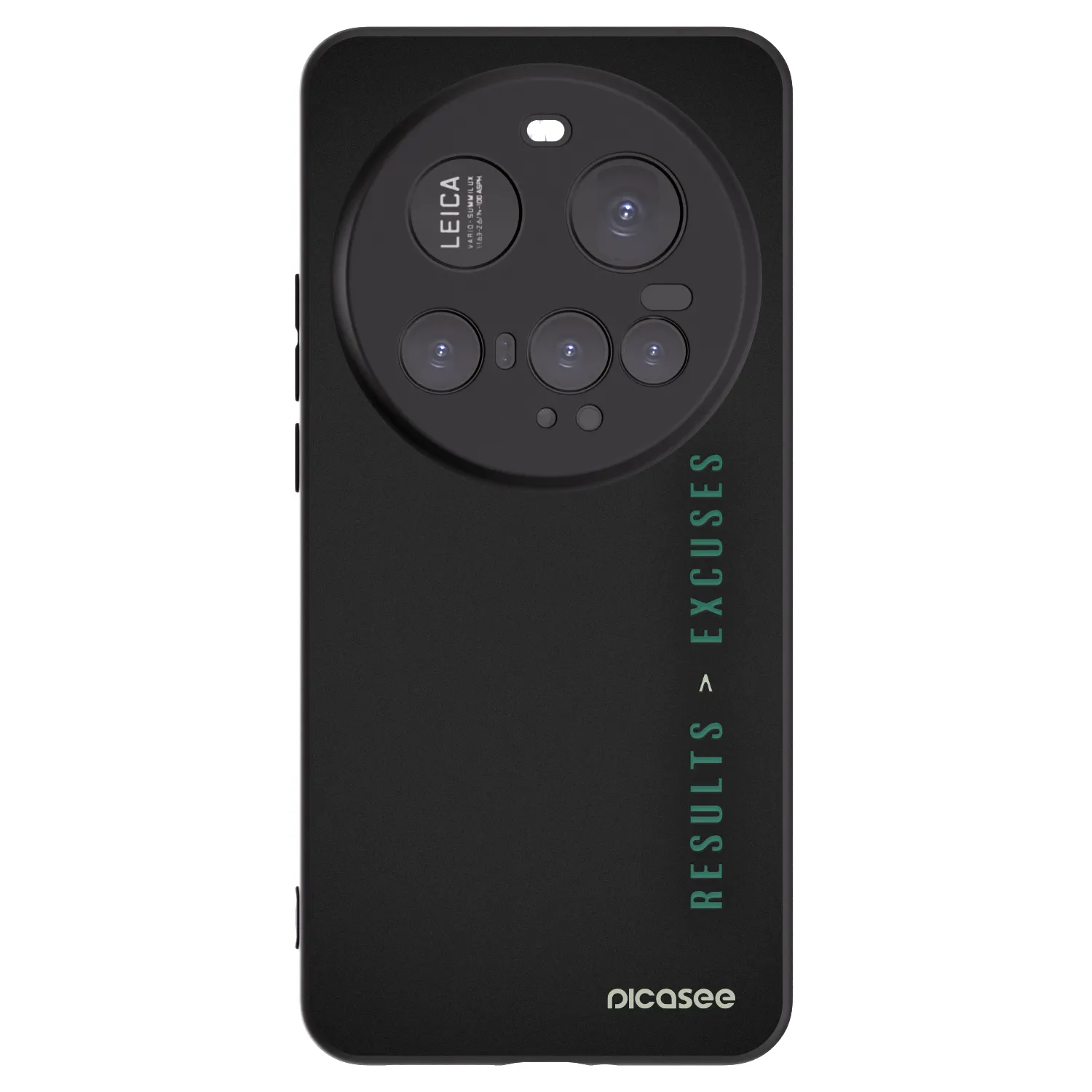 Picasee silikonowe czarne etui na Xiaomi 15 Ultra - Results x Excuses