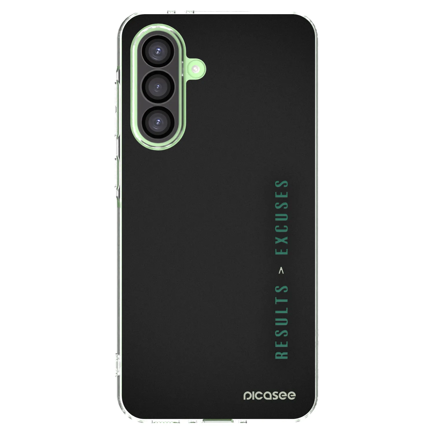 Picasee silikonowe przeźroczyste etui na Samsung Galaxy A26 5G A266B - Results x Excuses