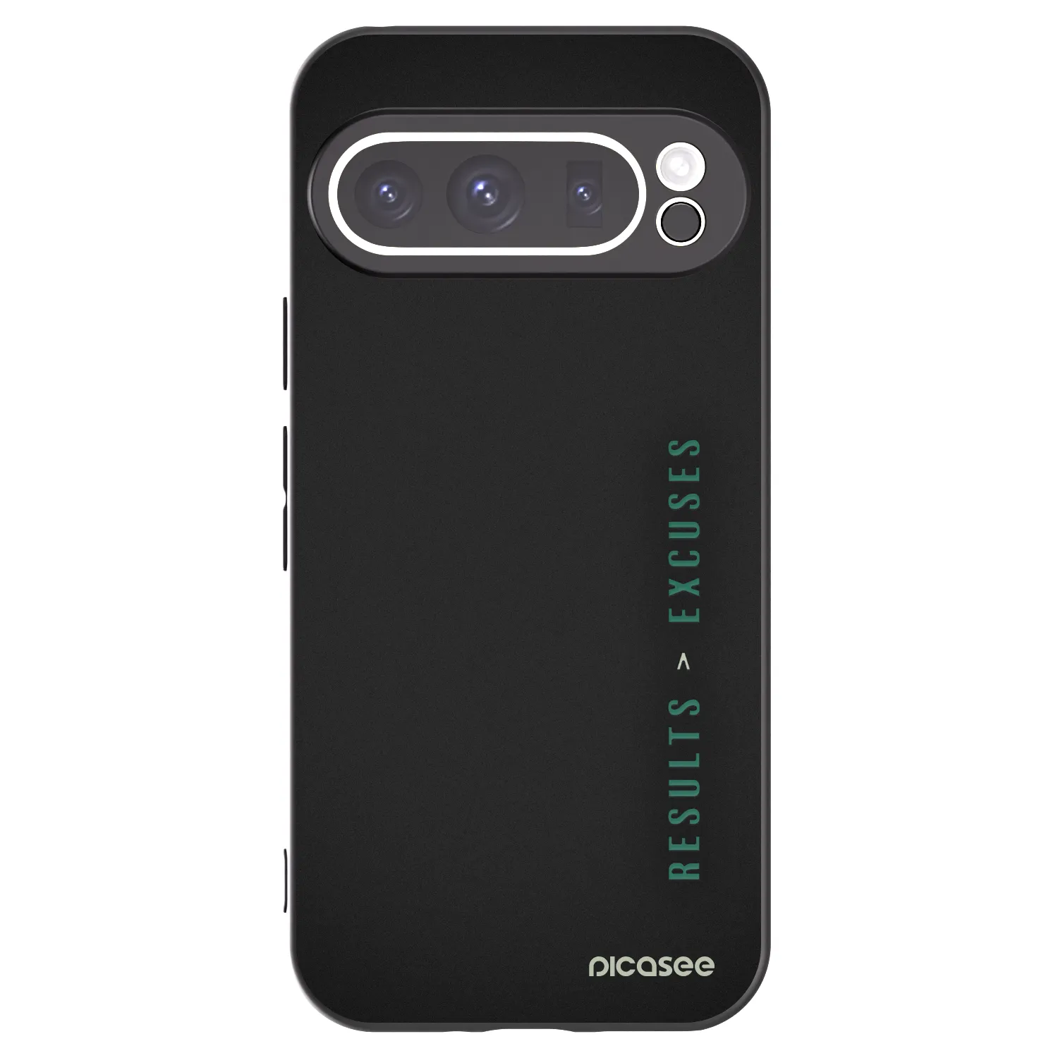 Picasee silikonowe czarne etui na Google Pixel 9 Pro - Results x Excuses