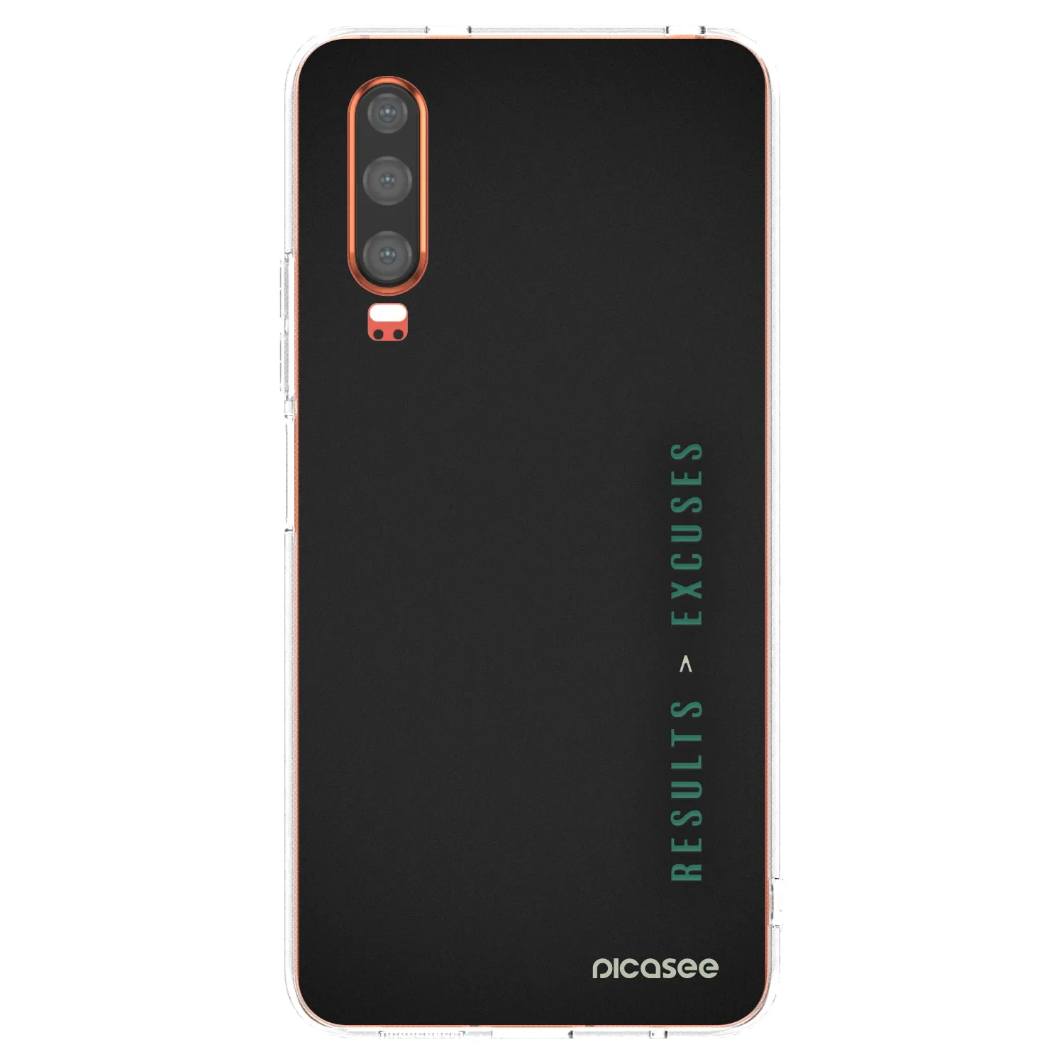 Picasee silikonowe przeźroczyste etui na Huawei P30 - Results x Excuses