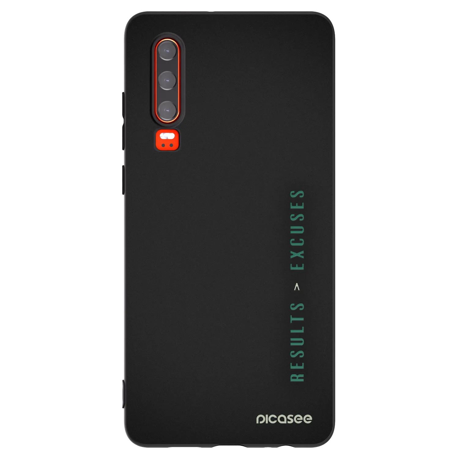Picasee silikonowe czarne etui na Huawei P30 - Results x Excuses