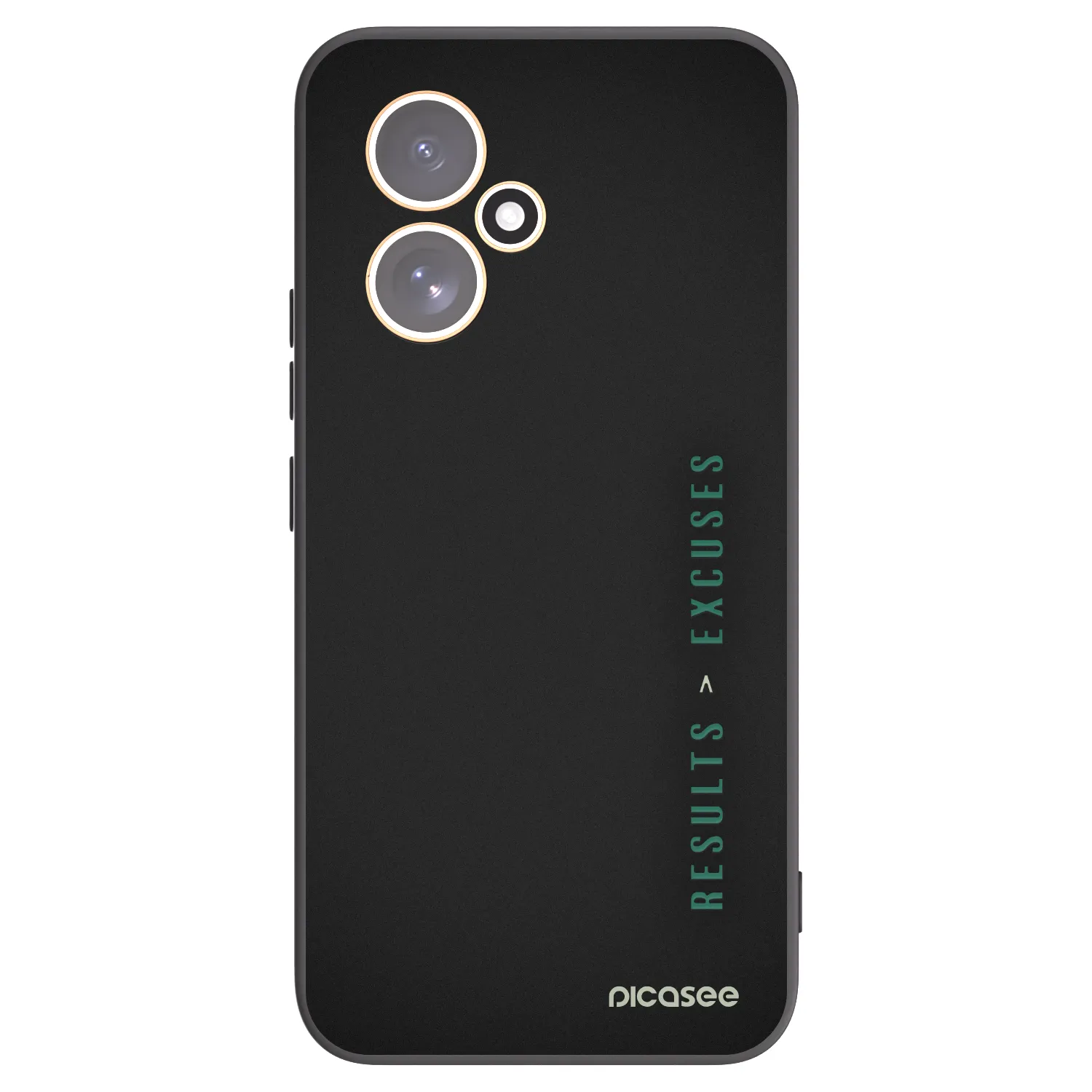 Picasee silikonowe czarne etui na Honor 400 5G - Results x Excuses