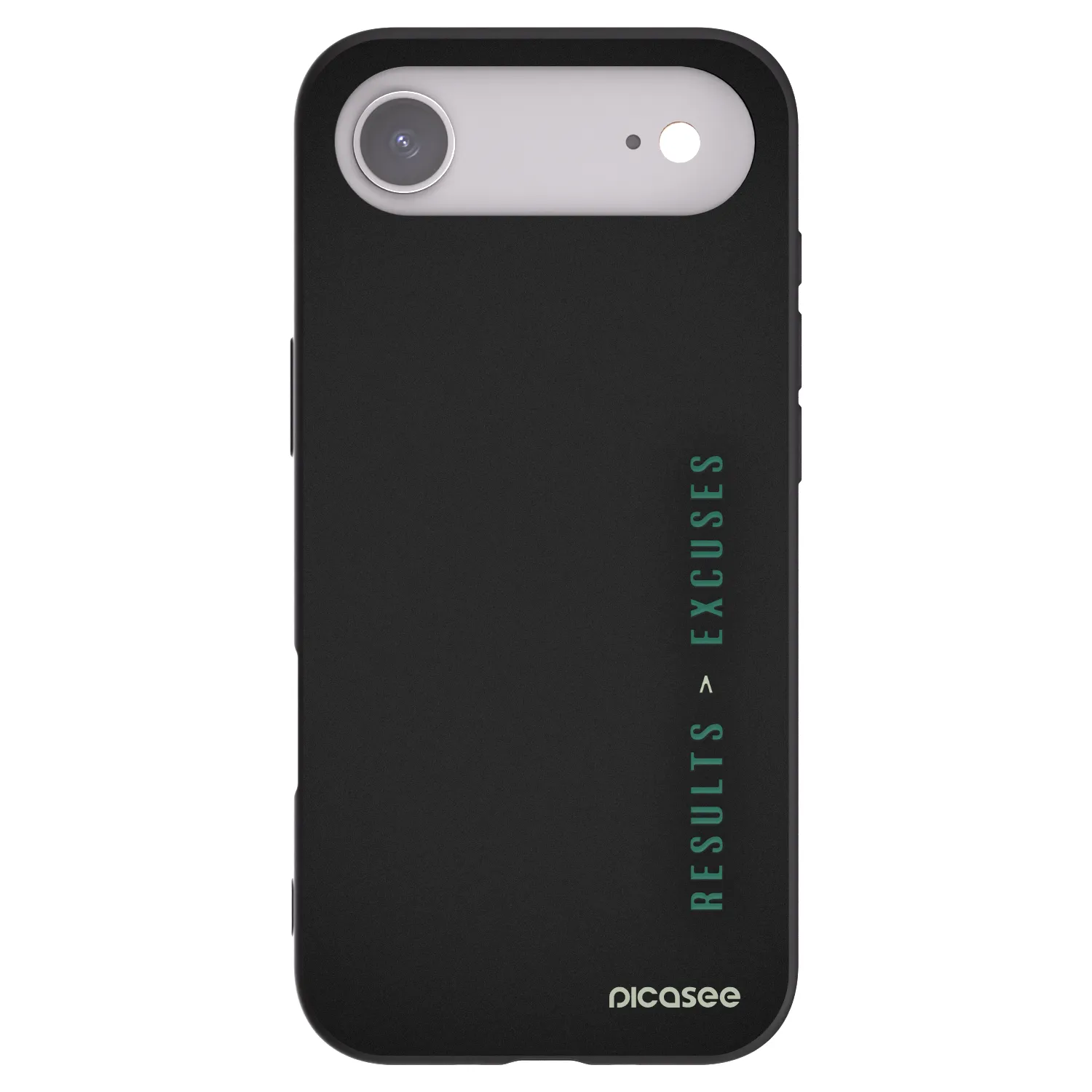 Picasee silikonowe czarne etui na Apple iPhone Air - Results x Excuses