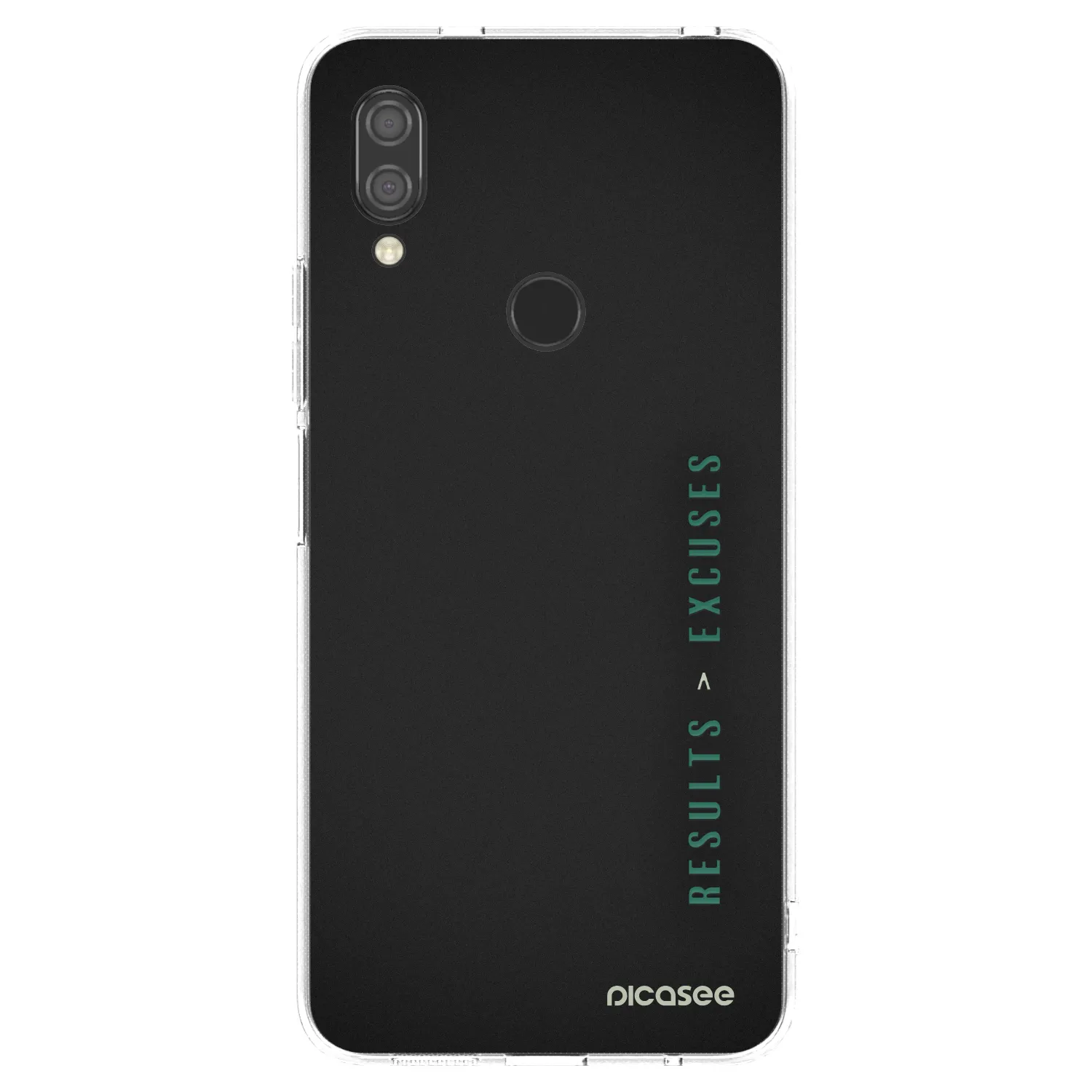 Picasee silikonowe przeźroczyste etui na Xiaomi Redmi 7 - Results x Excuses