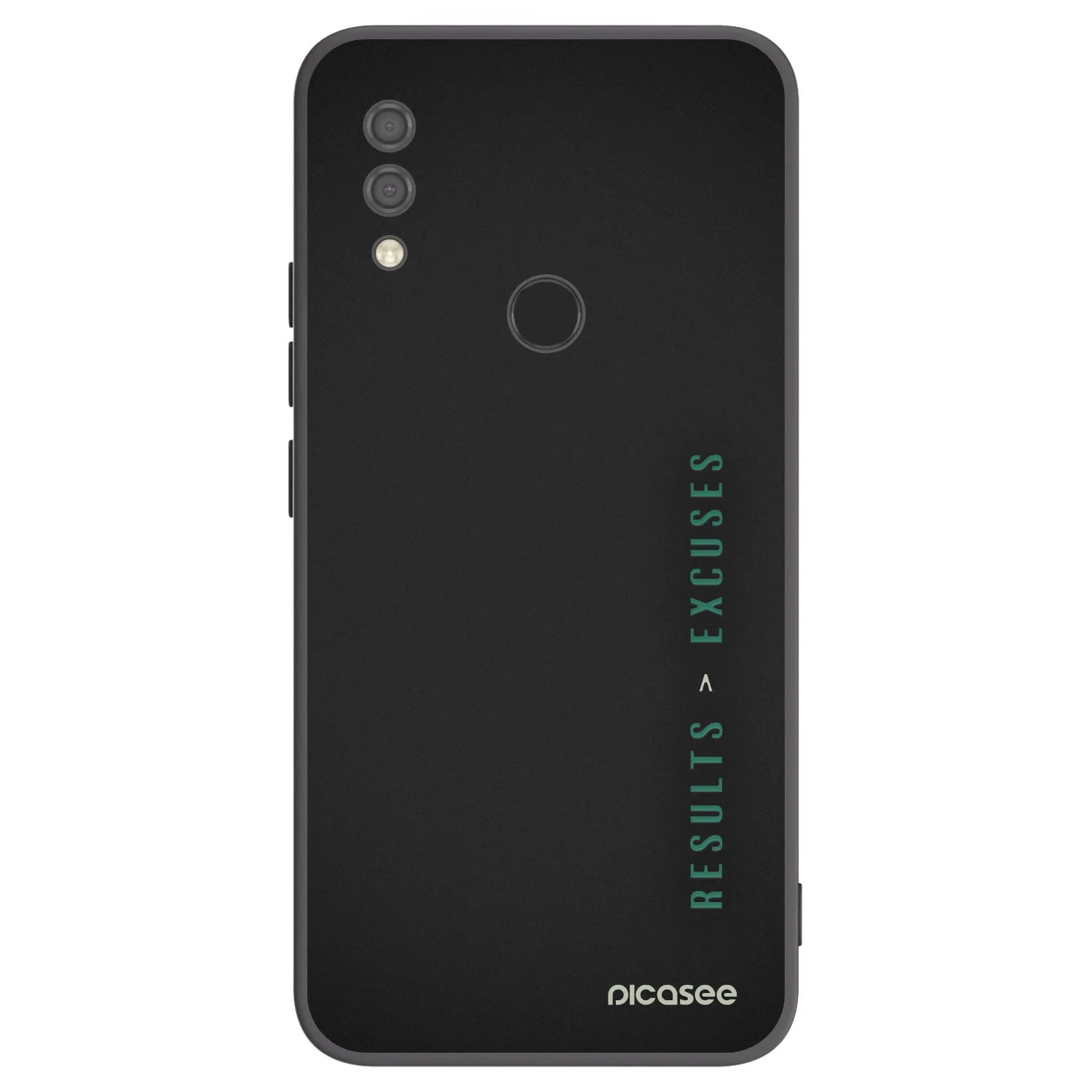 Picasee silikonowe czarne etui na Xiaomi Redmi 7 - Results x Excuses
