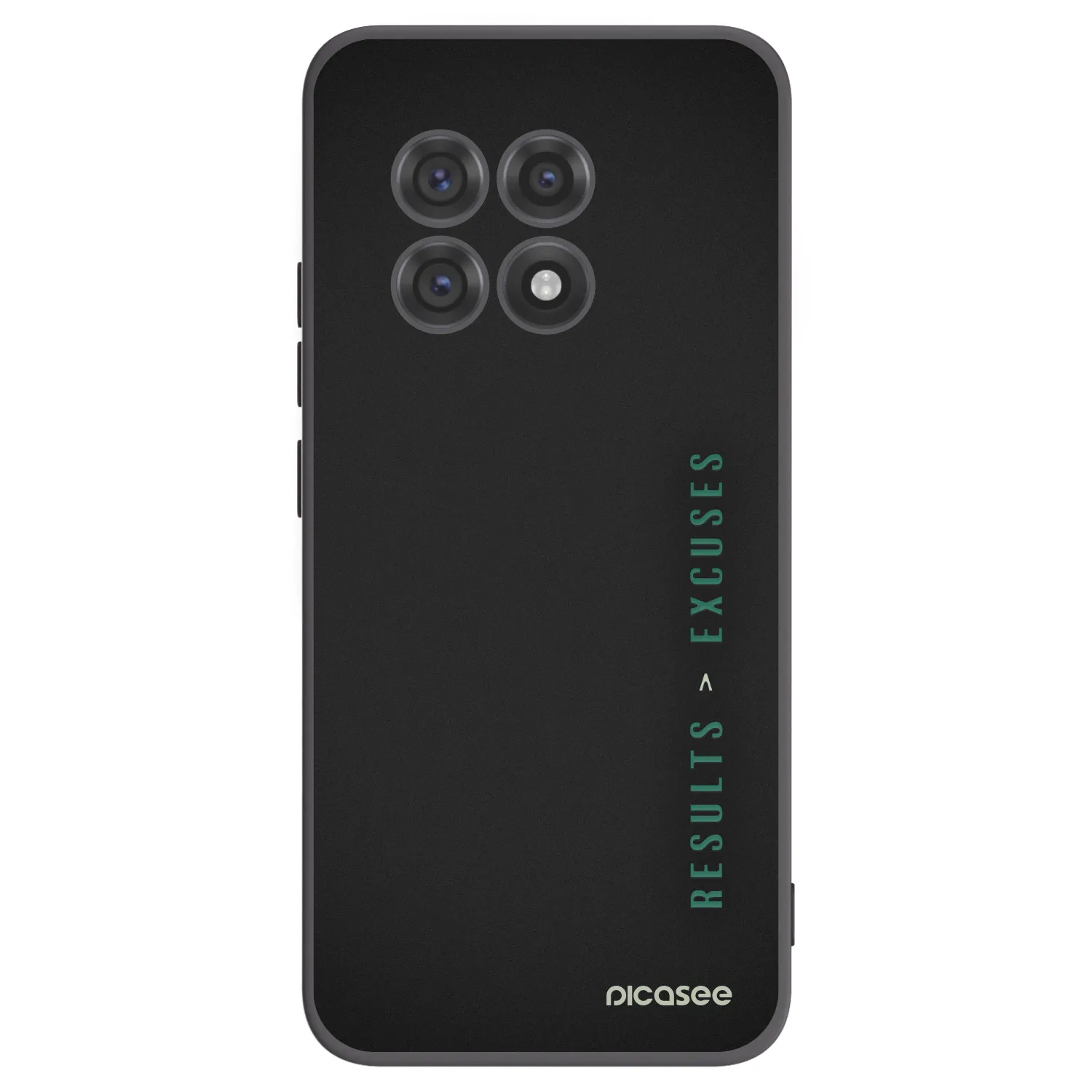 Picasee silikonowe czarne etui na OnePlus 13R 5G - Results x Excuses