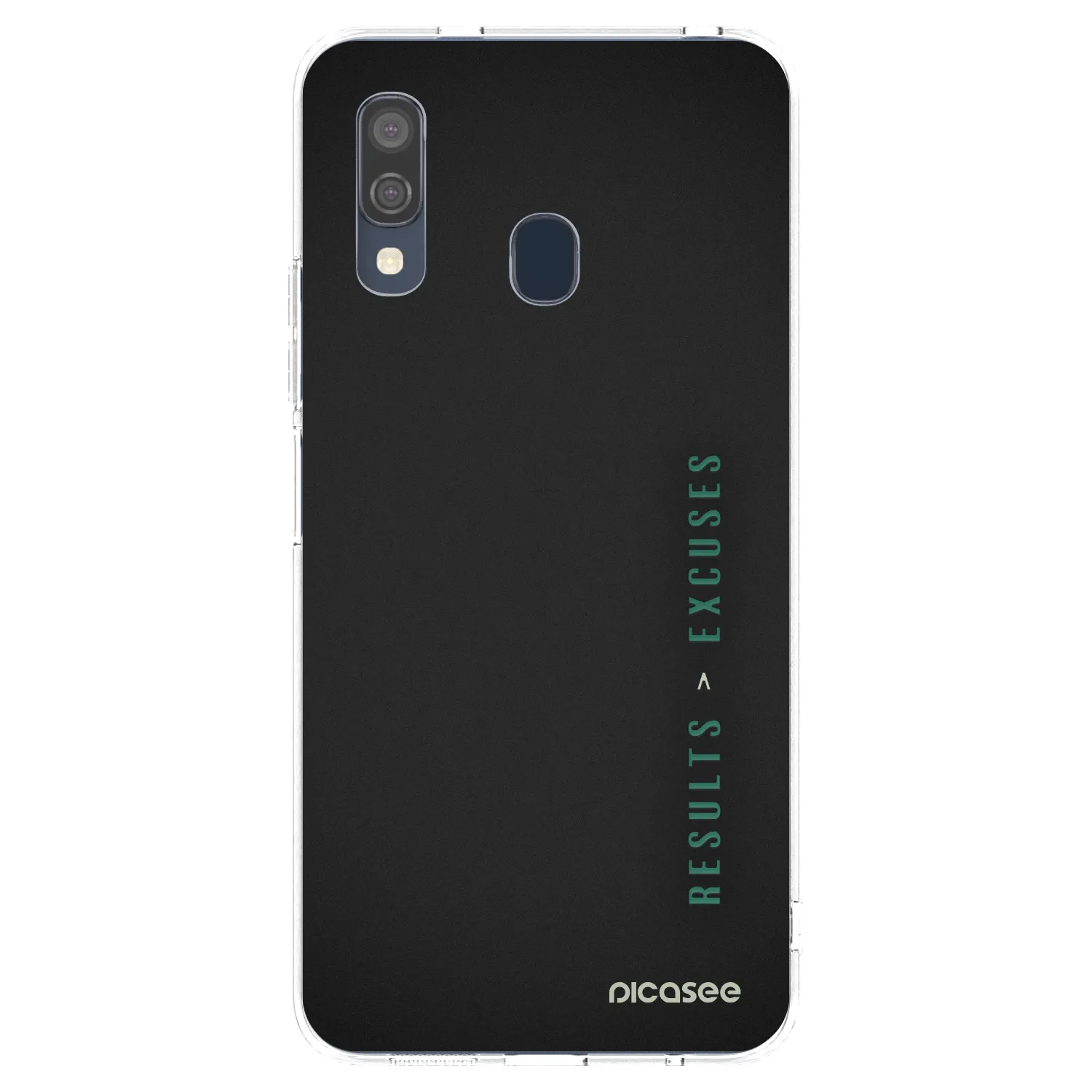 Picasee silikonowe przeźroczyste etui na Samsung Galaxy A40 A405F - Results x Excuses