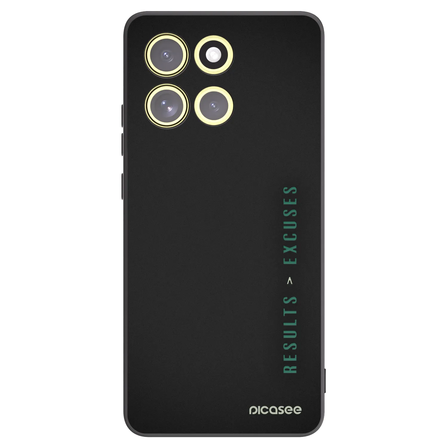 Picasee silikonowe czarne etui na Motorola Moto G86 5G - Results x Excuses