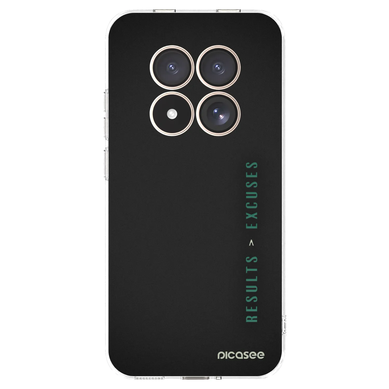 Picasee silikonowe przeźroczyste etui na Xiaomi Redmi Note 15 Pro 4G - Results x Excuses