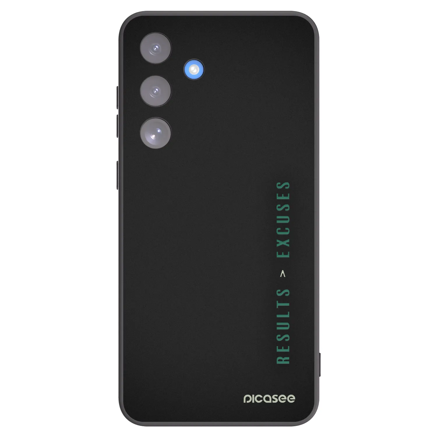 Picasee silikonowe czarne etui na Samsung Galaxy S25 FE 5G - Results x Excuses