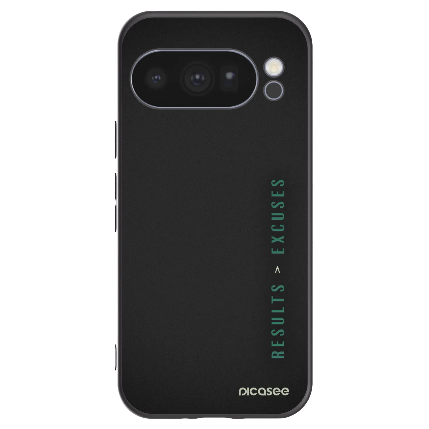 Picasee silikonowe czarne etui na Google Pixel 10 Pro - Results x Excuses