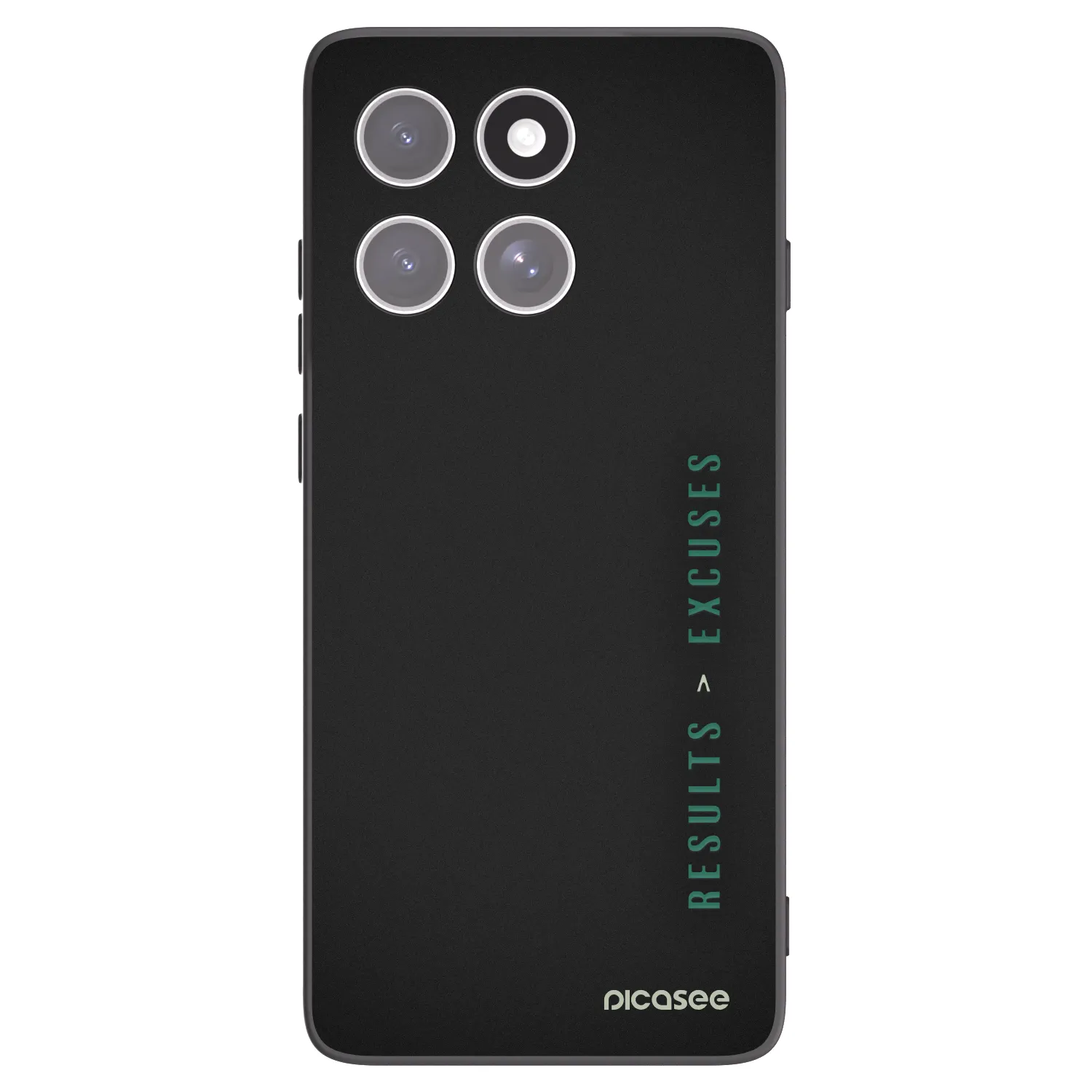Picasee silikonowe czarne etui na Motorola Edge 60 Fusion - Results x Excuses