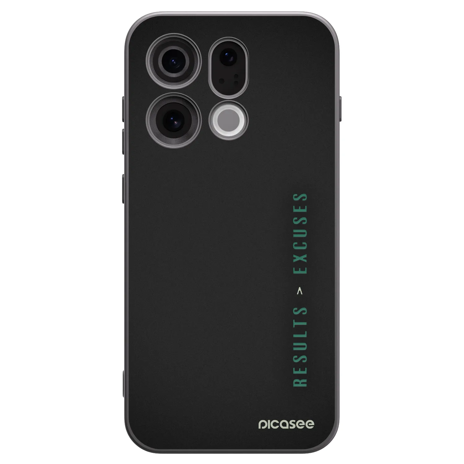 Picasee silikonowe czarne etui na OPPO Find X9 - Results x Excuses